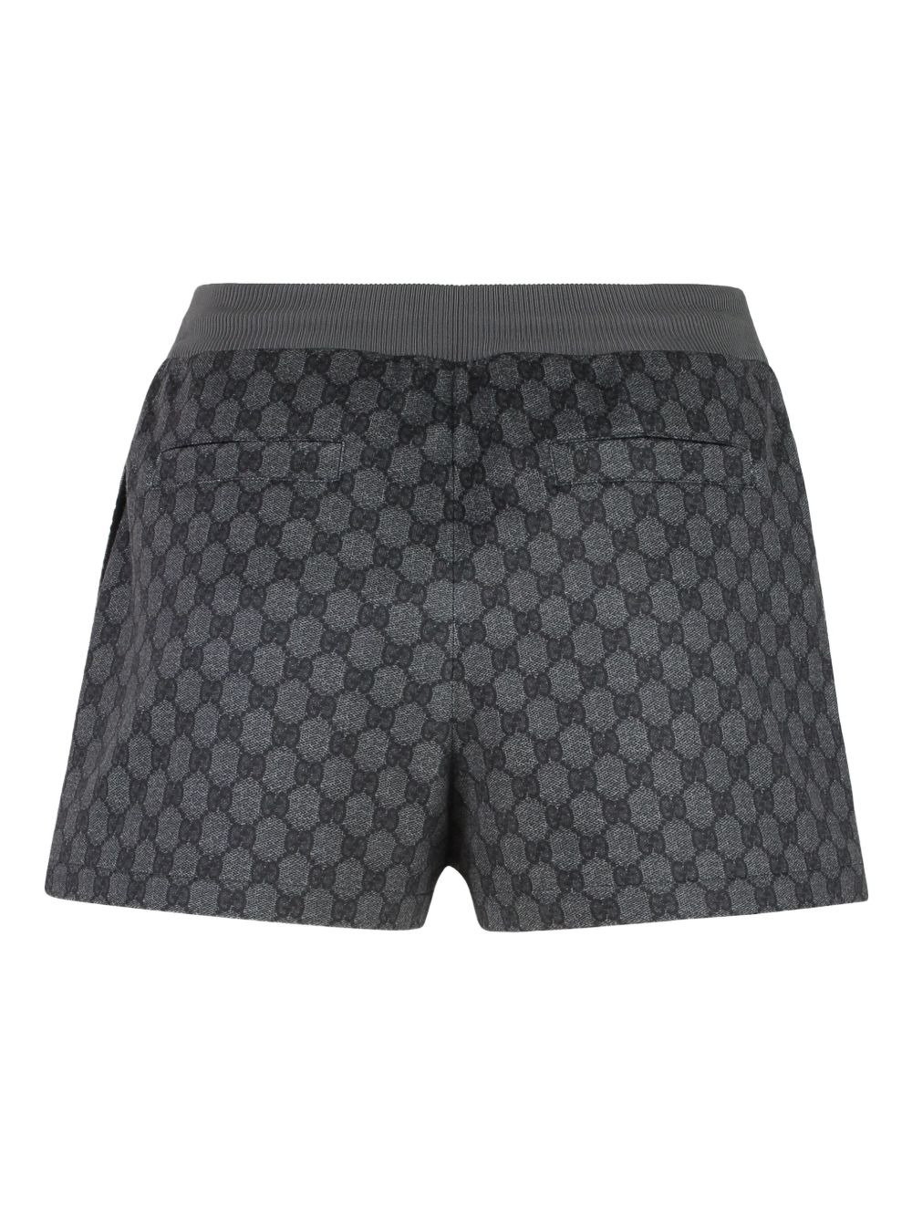 all over GG print elastic-waist shorts - 2