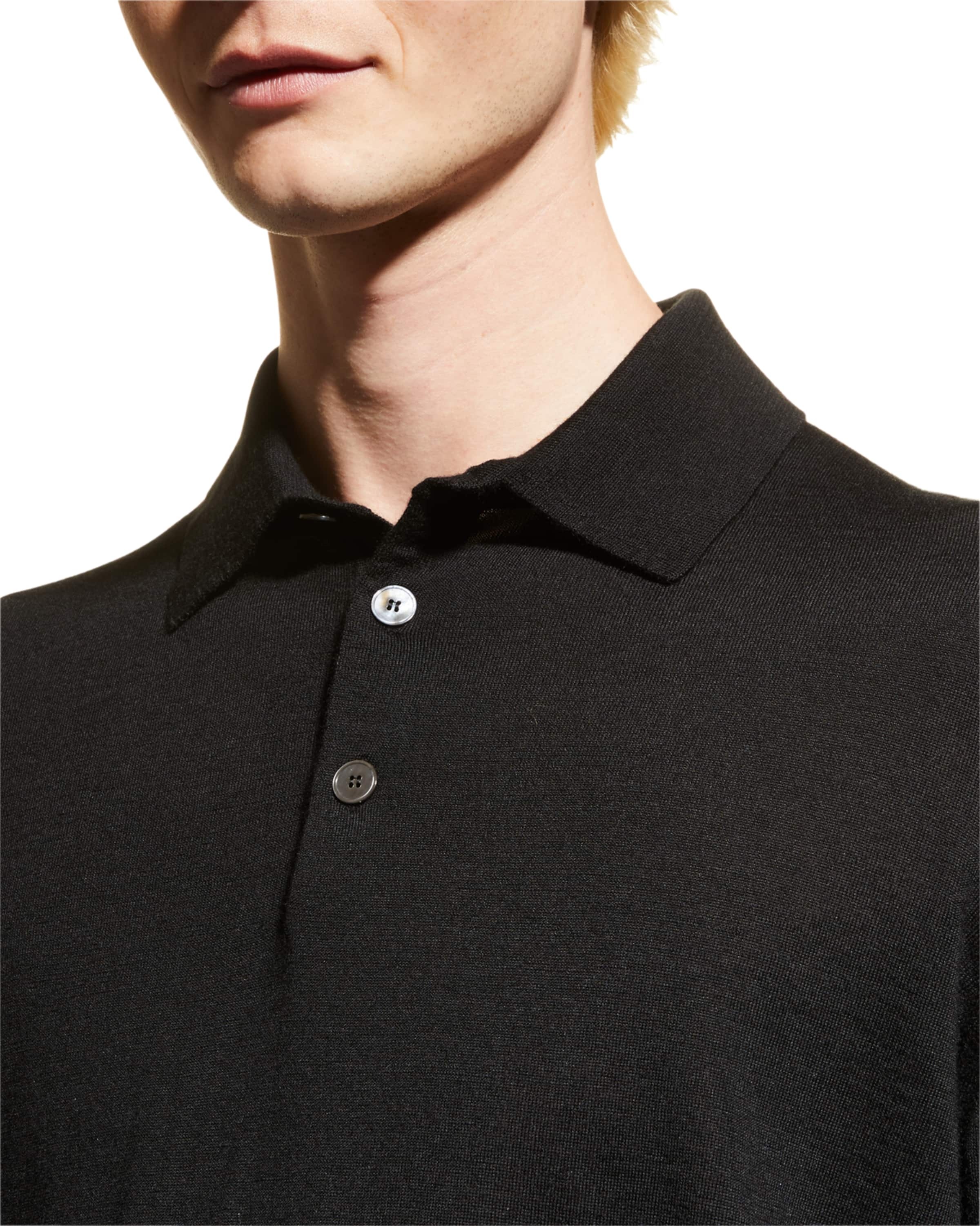 Men's Cashmere-Silk Polo Shirt - 6