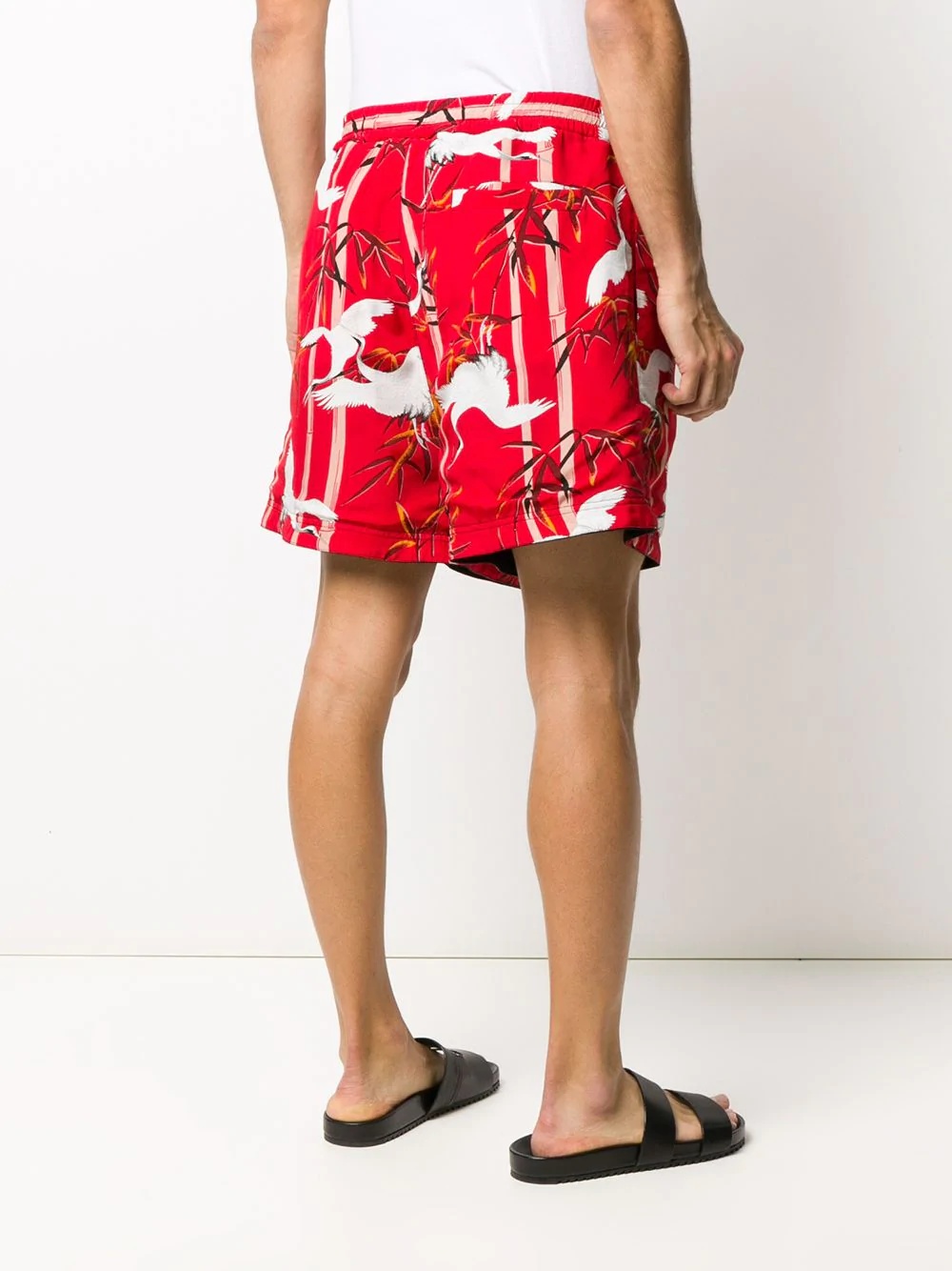 bamboo print swim shorts - 4