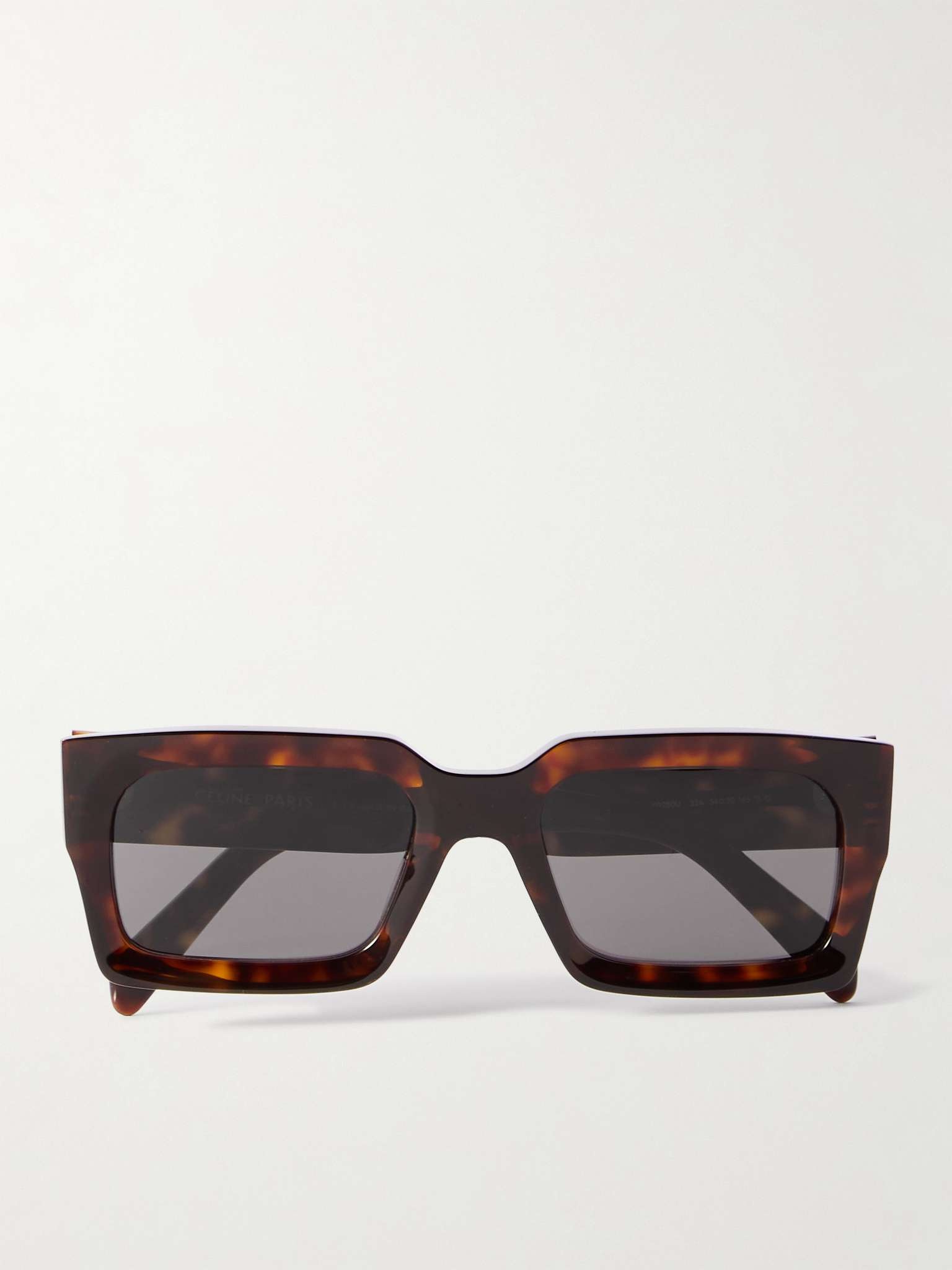 Rectangular-Frame Tortoiseshell Acetate Sunglasses - 1