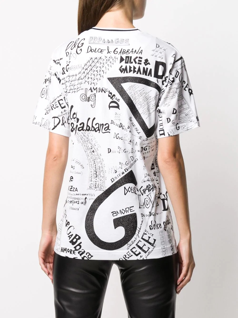 multi-logo print T-shirt - 4