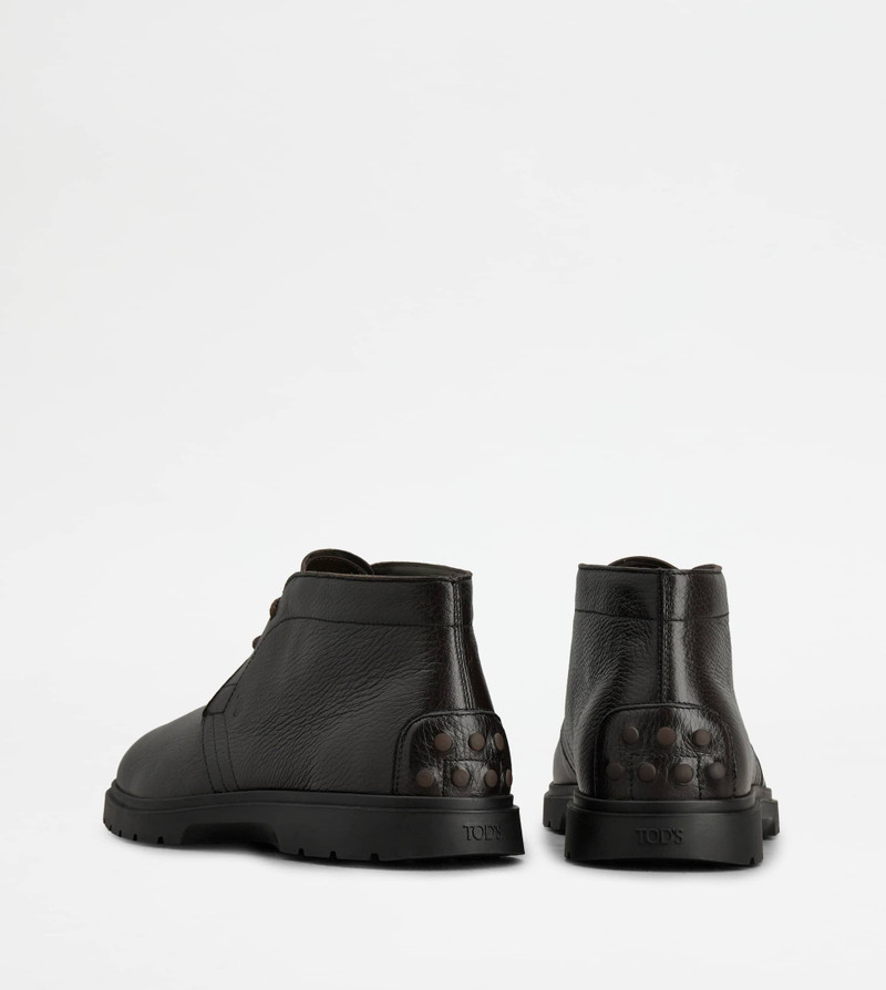 Tod's DESERT BOOTS IN LEATHER - BROWN outlook