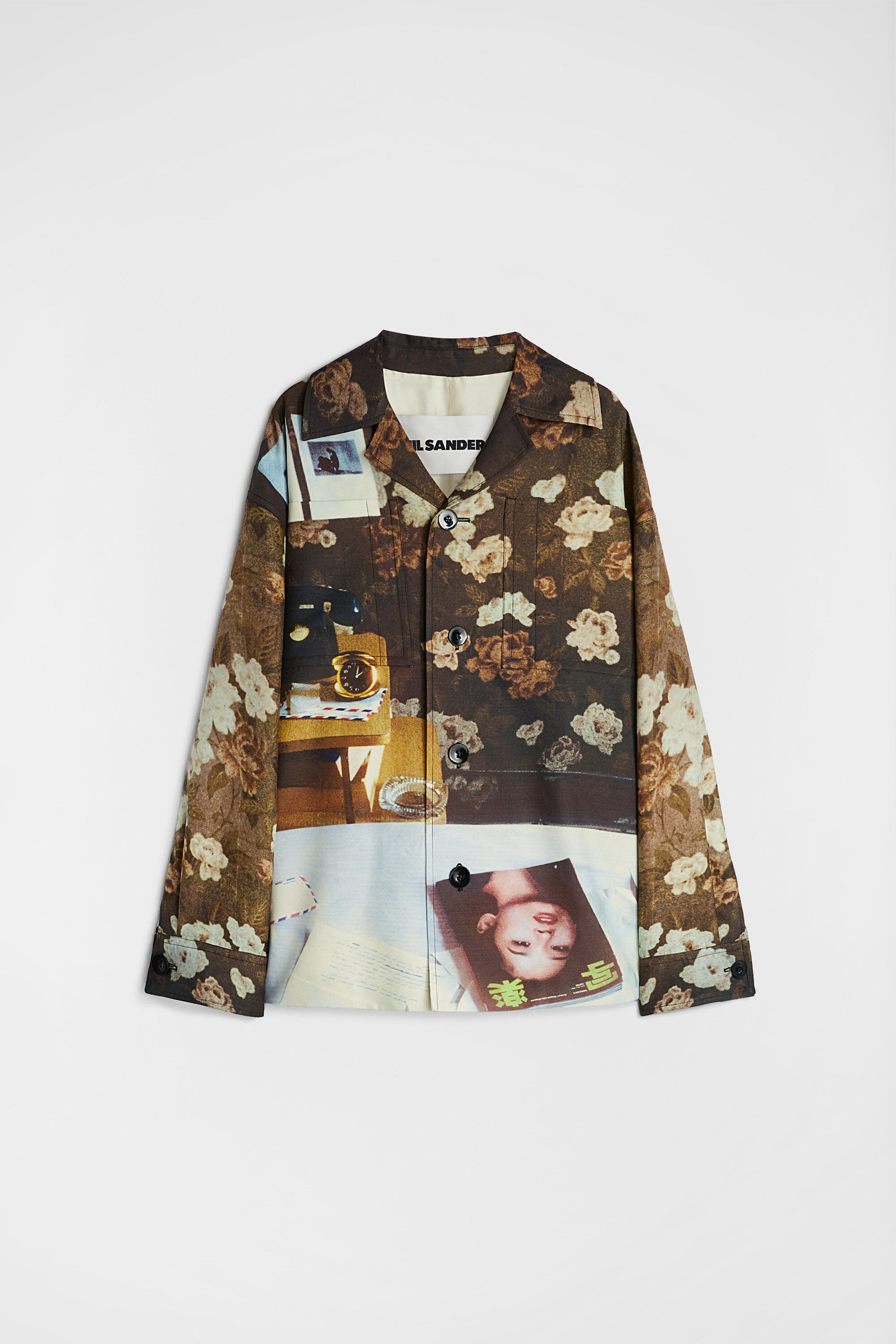 トップス vintage italy 2003 JIL SANDER reversible Jil Sander Printed Jacket | REVERSIBLE