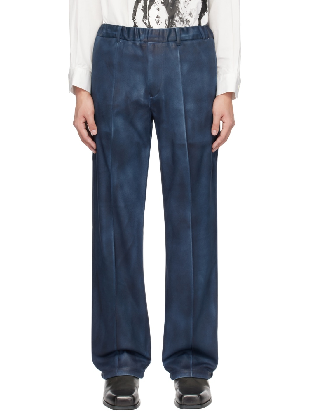 Blue Coated Trousers - 1