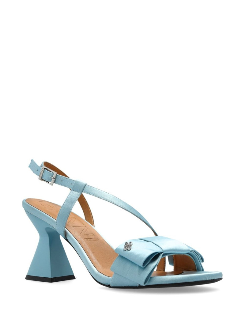 GANNI 95mm bow-detail sandals outlook