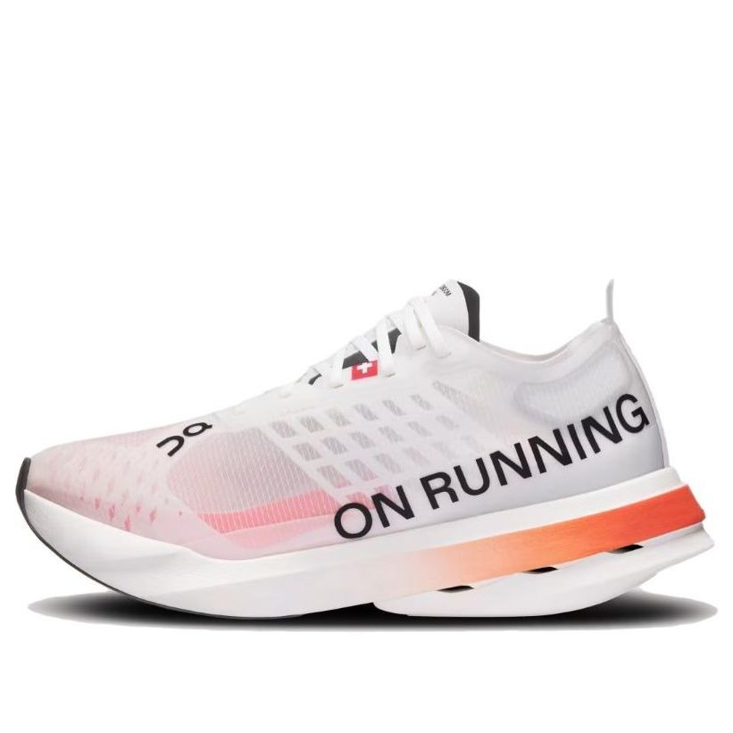 (WMNS) On Running Cloudboom Strike 'White Black Orange' 3WE30470462 - 2