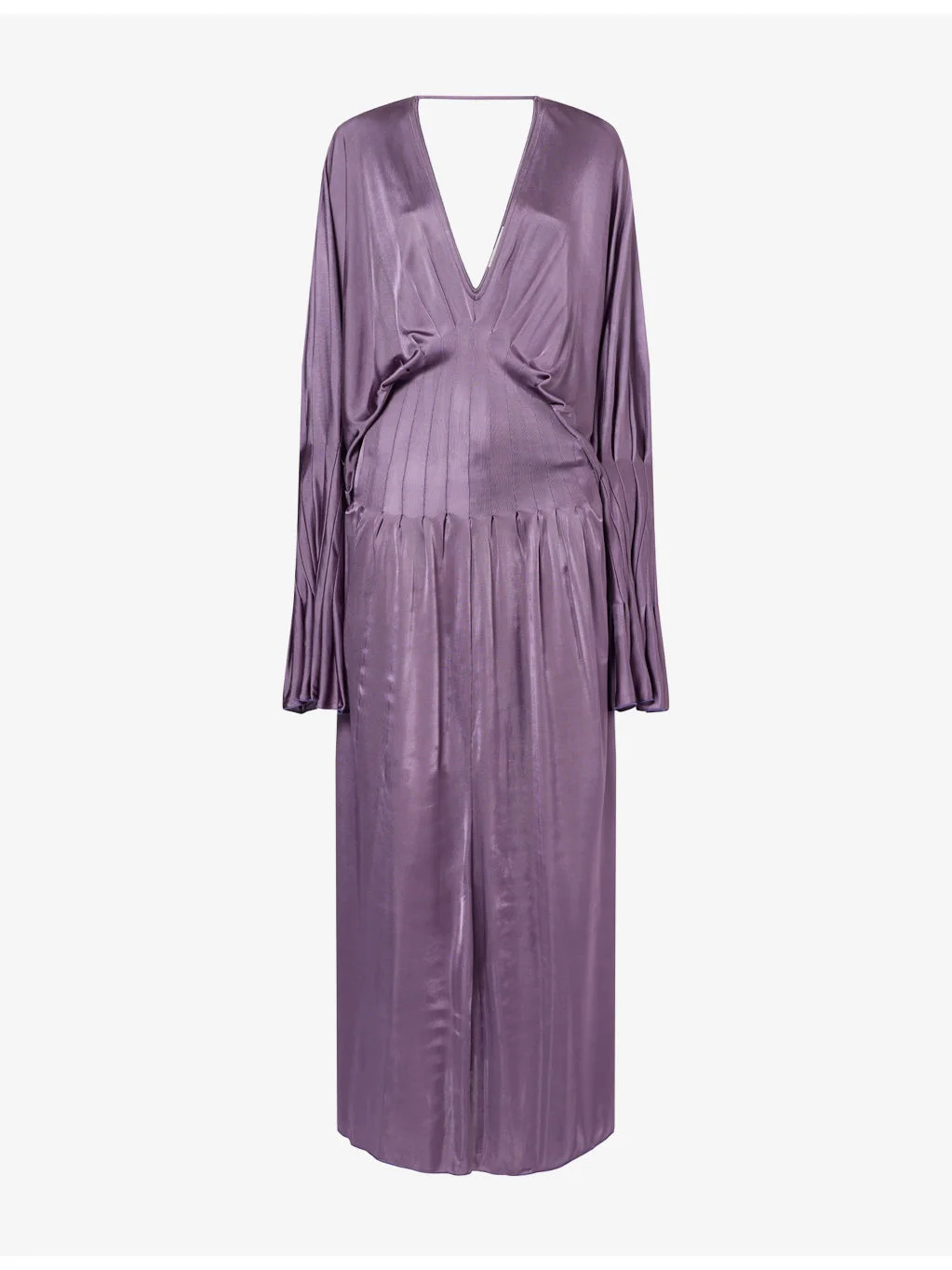 Luma Draped Satin Maxi Dress - 1