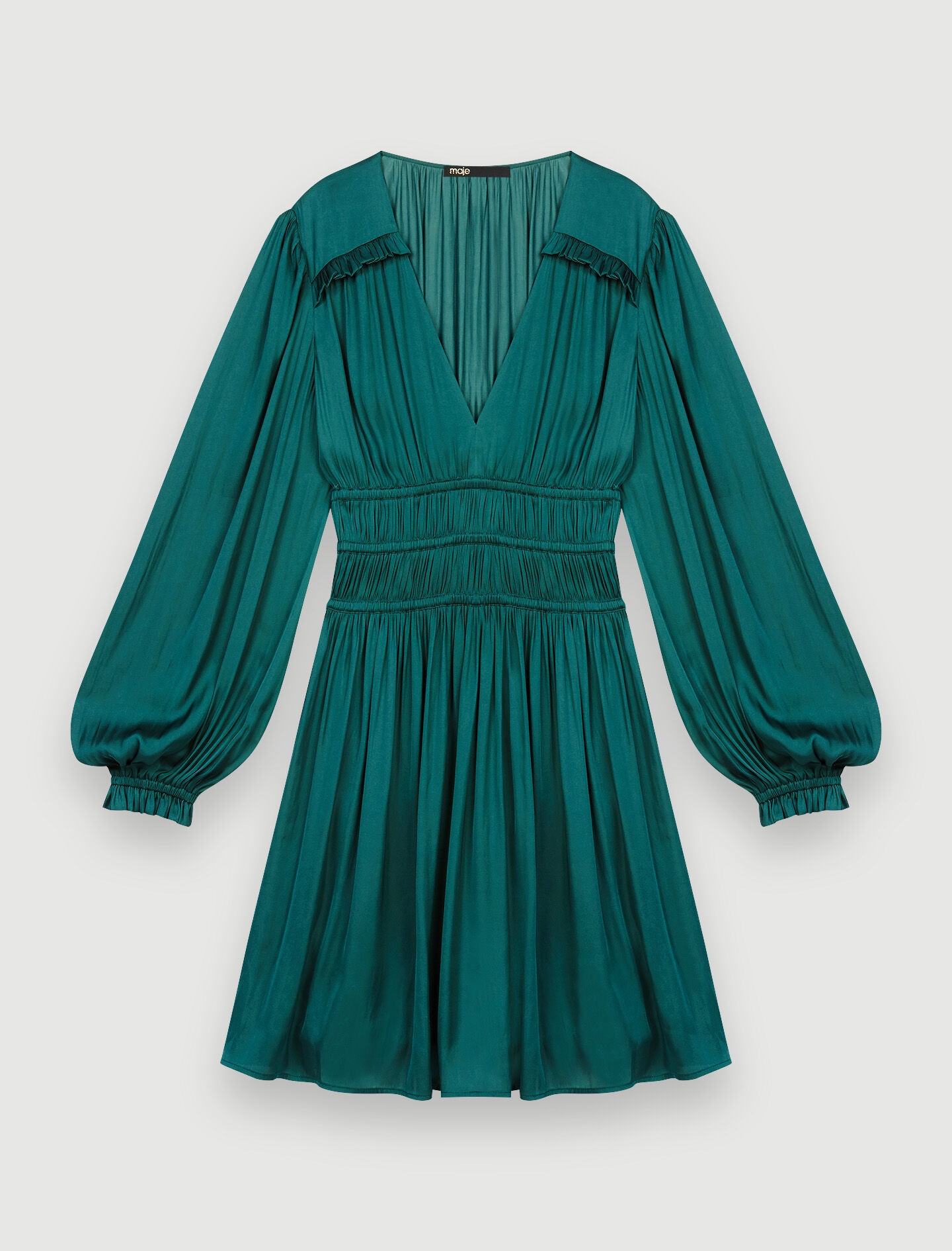 Short satin dress - 1