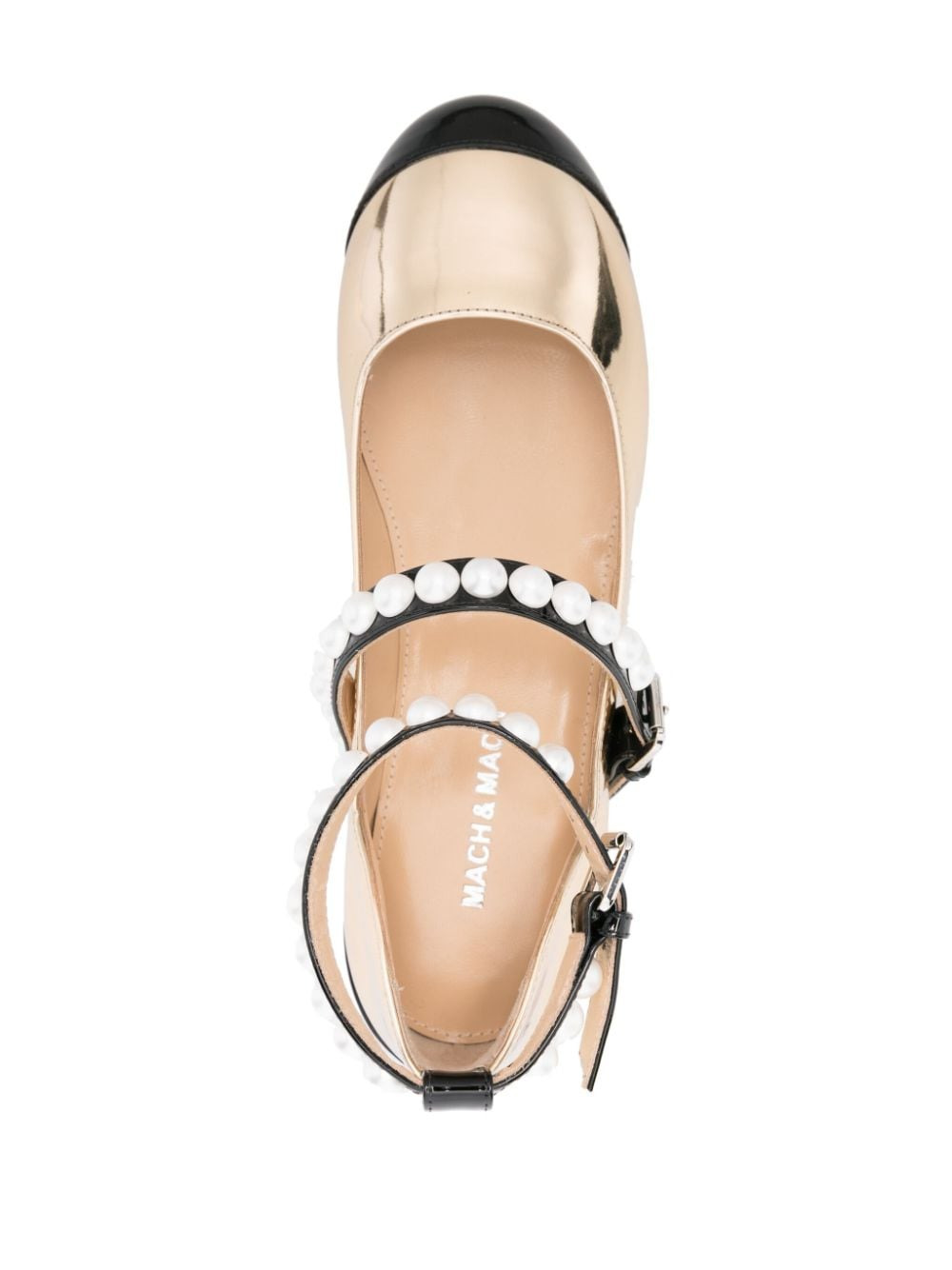 Mach & Mach Women Leather Bicolor Ballets - 2