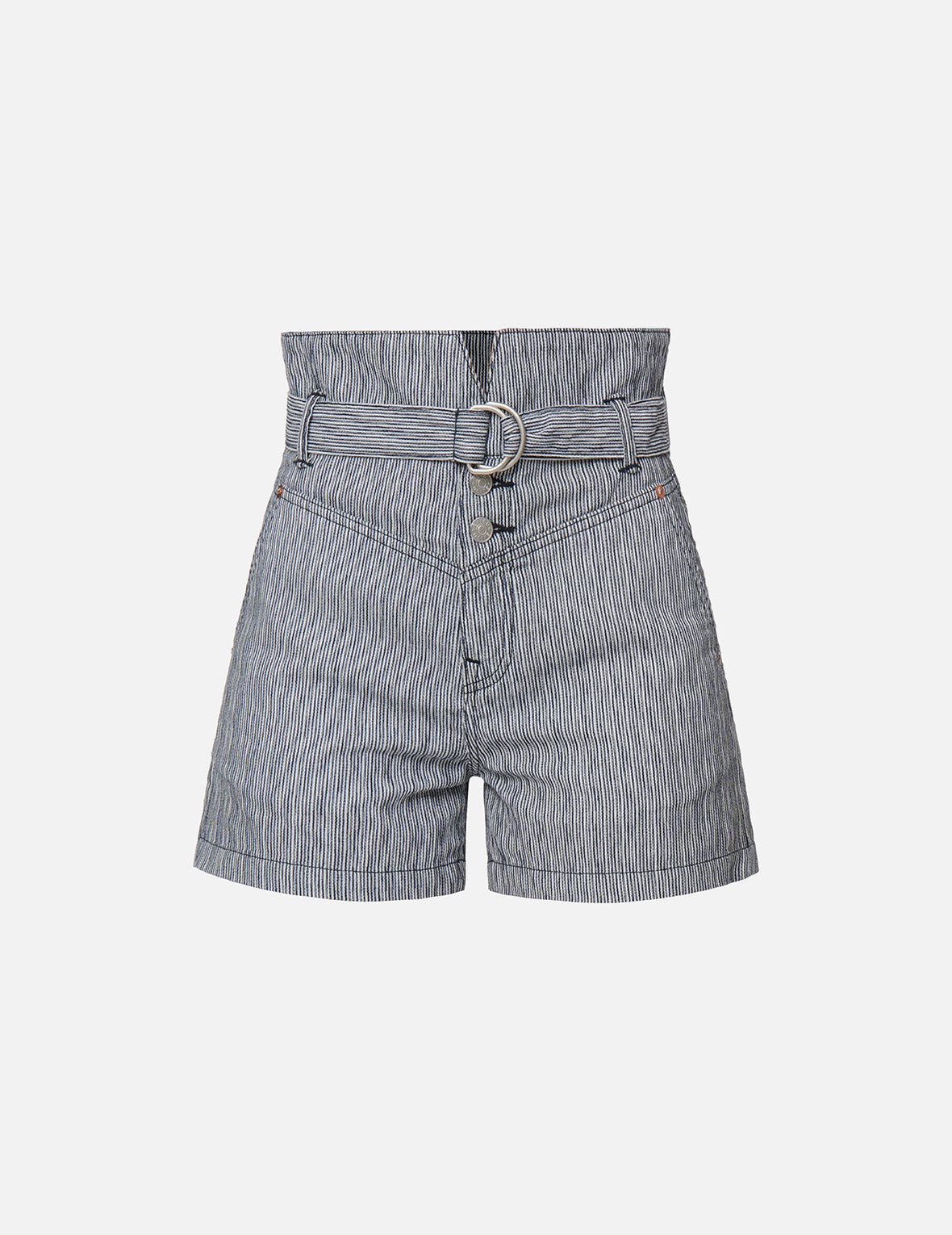 Kamon Print Paper Bag Dobby Shorts - 7
