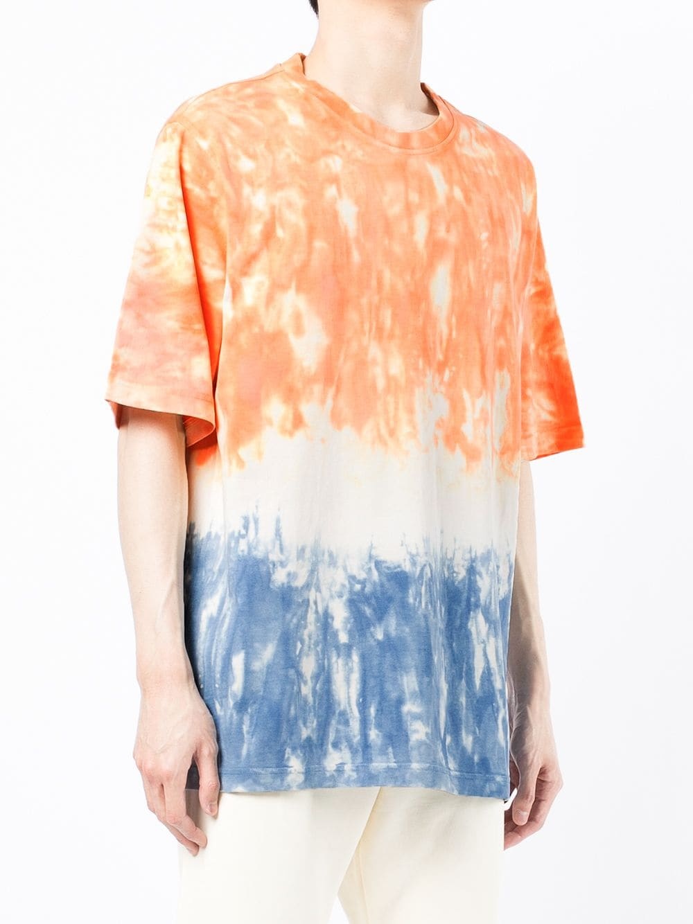 tie dye-print short-sleeved T-shirt - 3