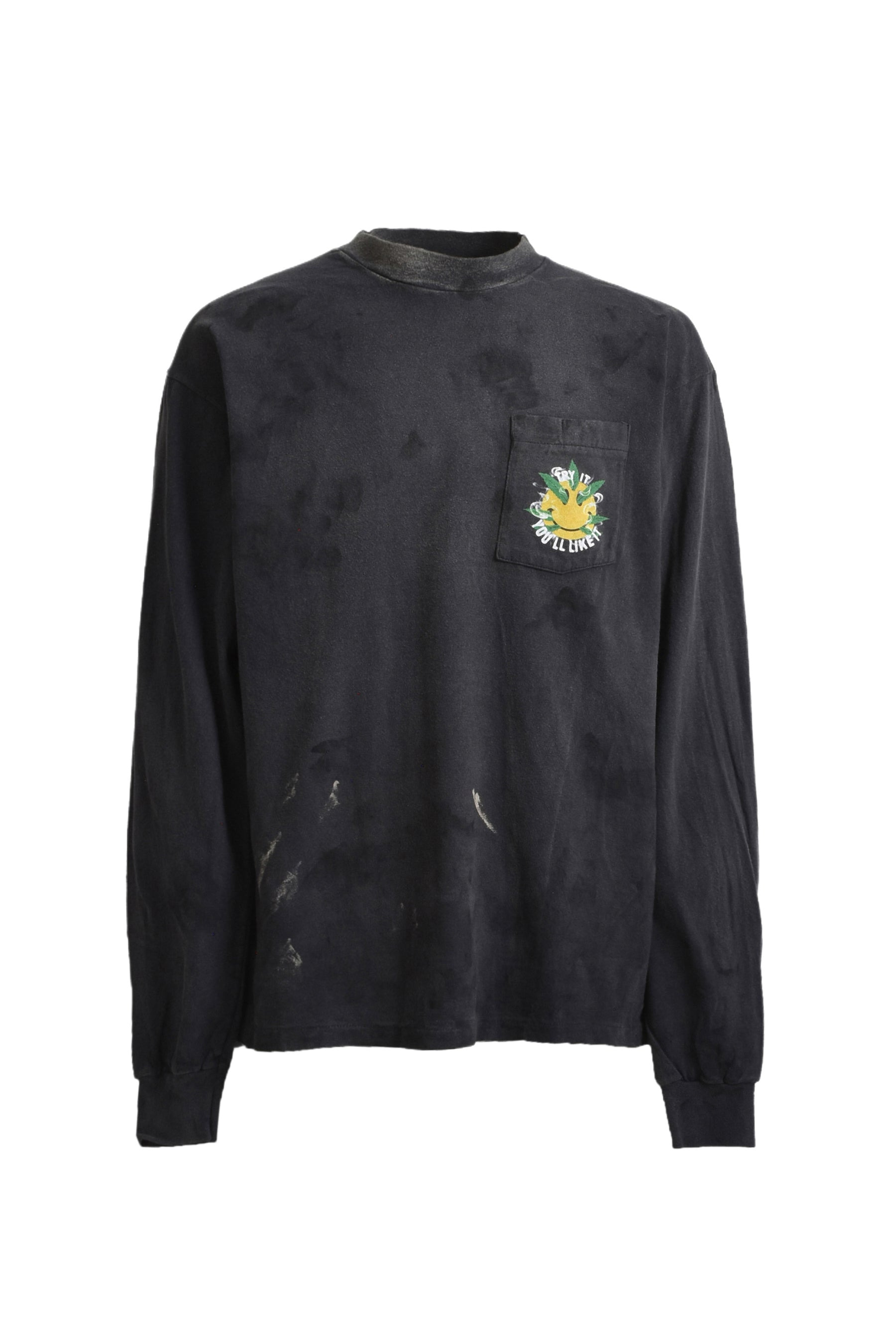 L/S T-SHIRT SNAKE BLK - 5