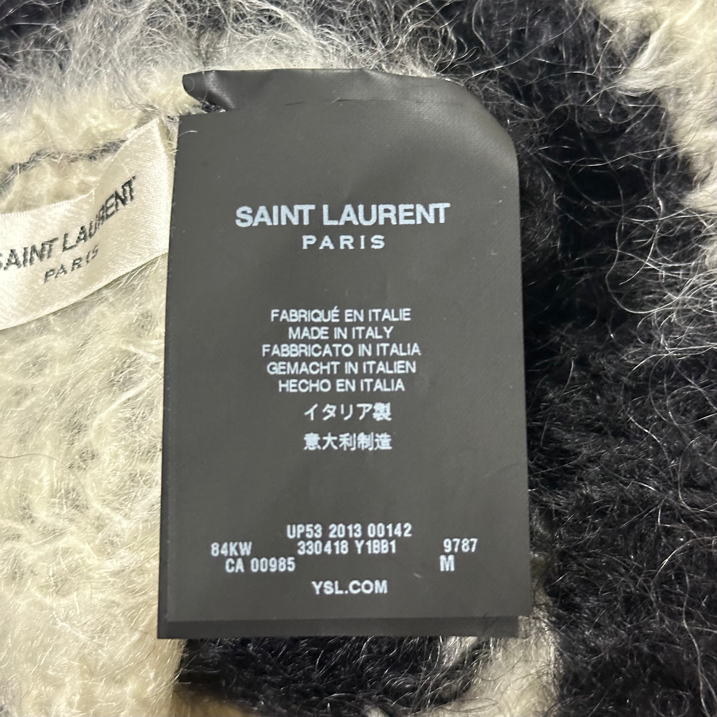 SAINT LAURENT Fall Winter 2013 Striped Mohair Beanie - 6