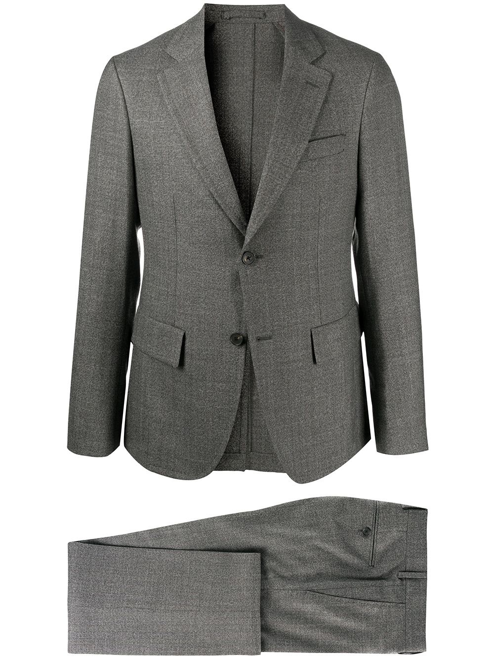 single-breasted tailored suit - 1