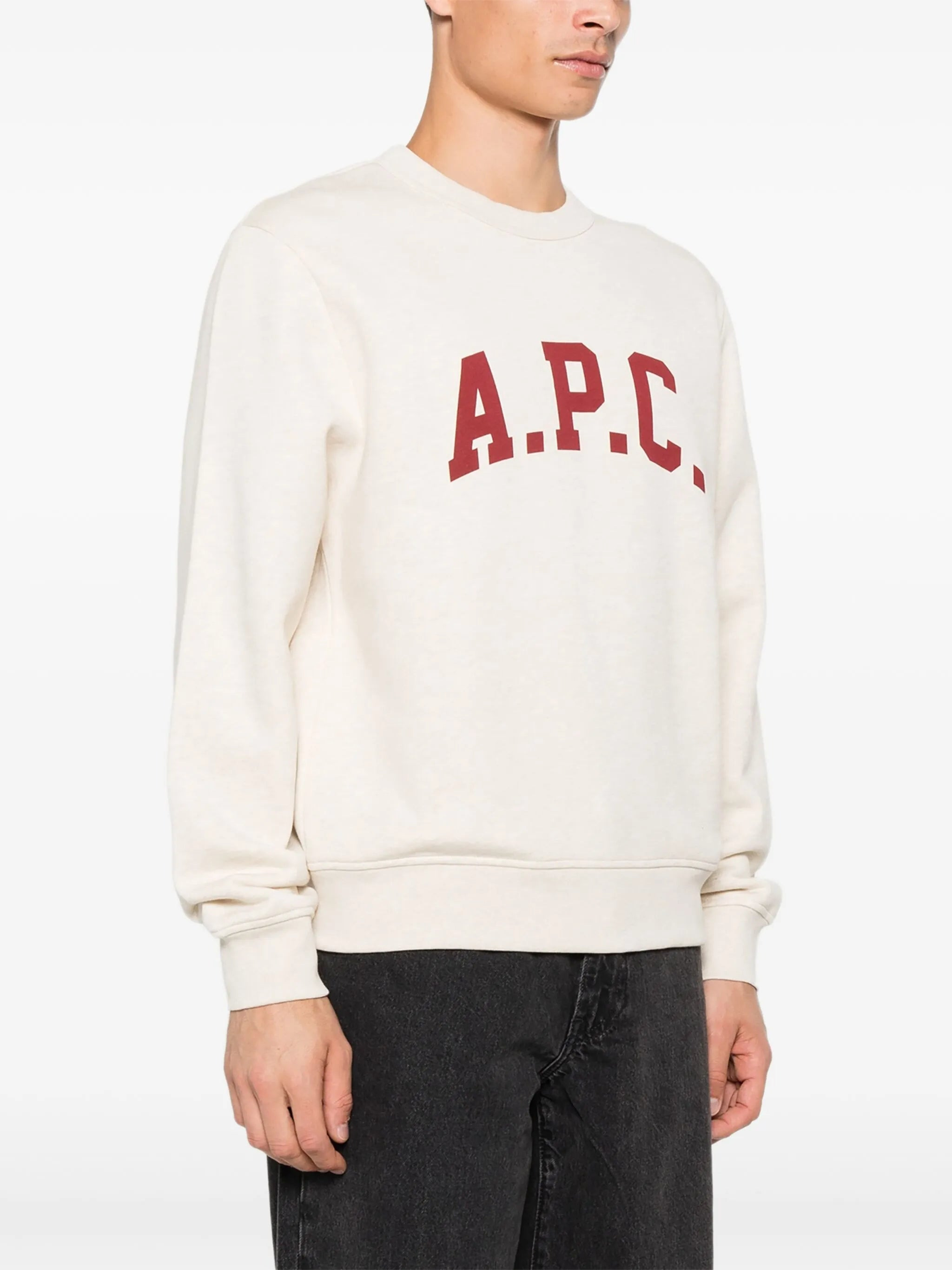 A.p.c. Logo-print Crew Neck Sweatshirt - 5