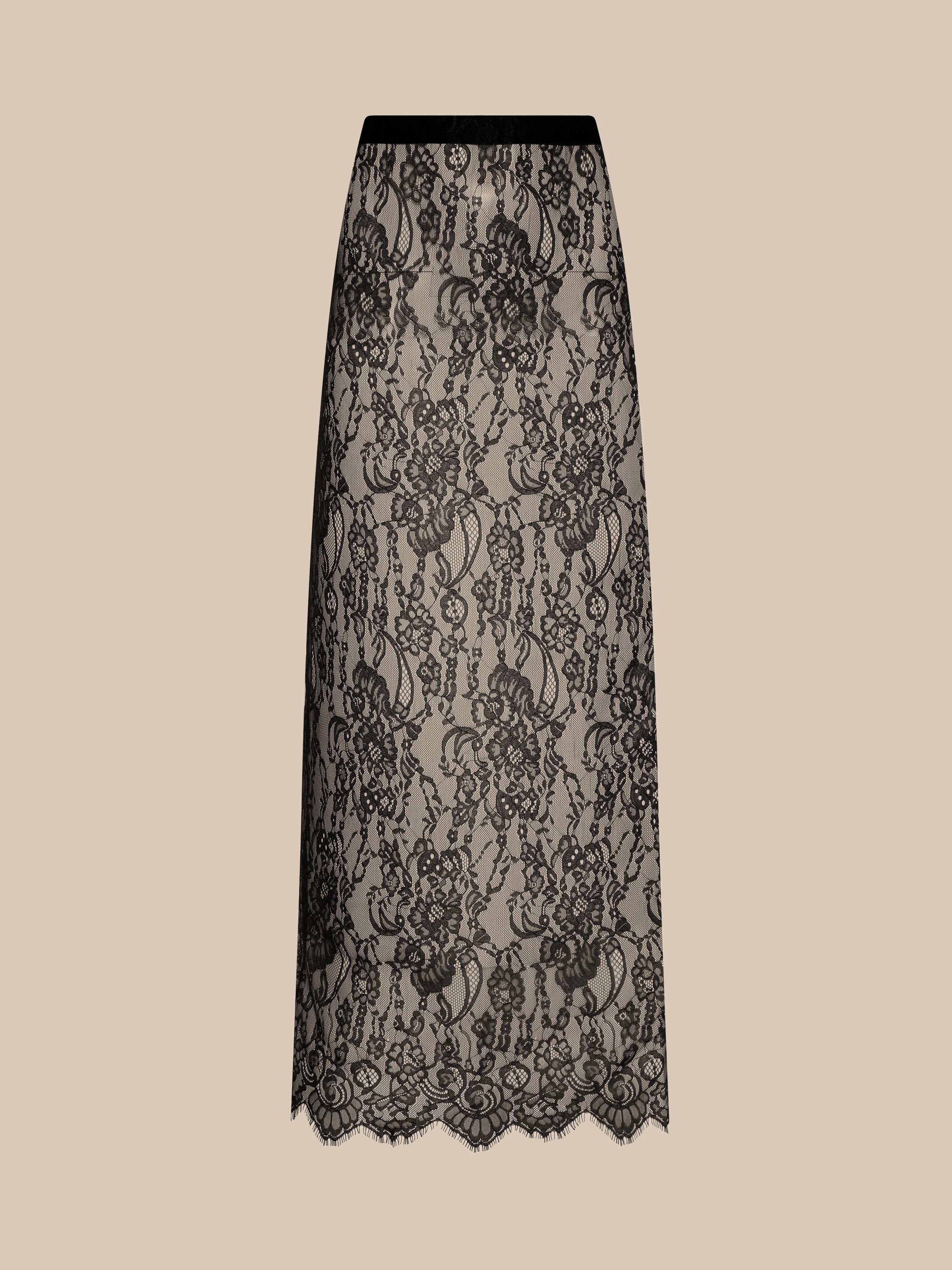 Raymonde Lace Maxi Skirt - 1