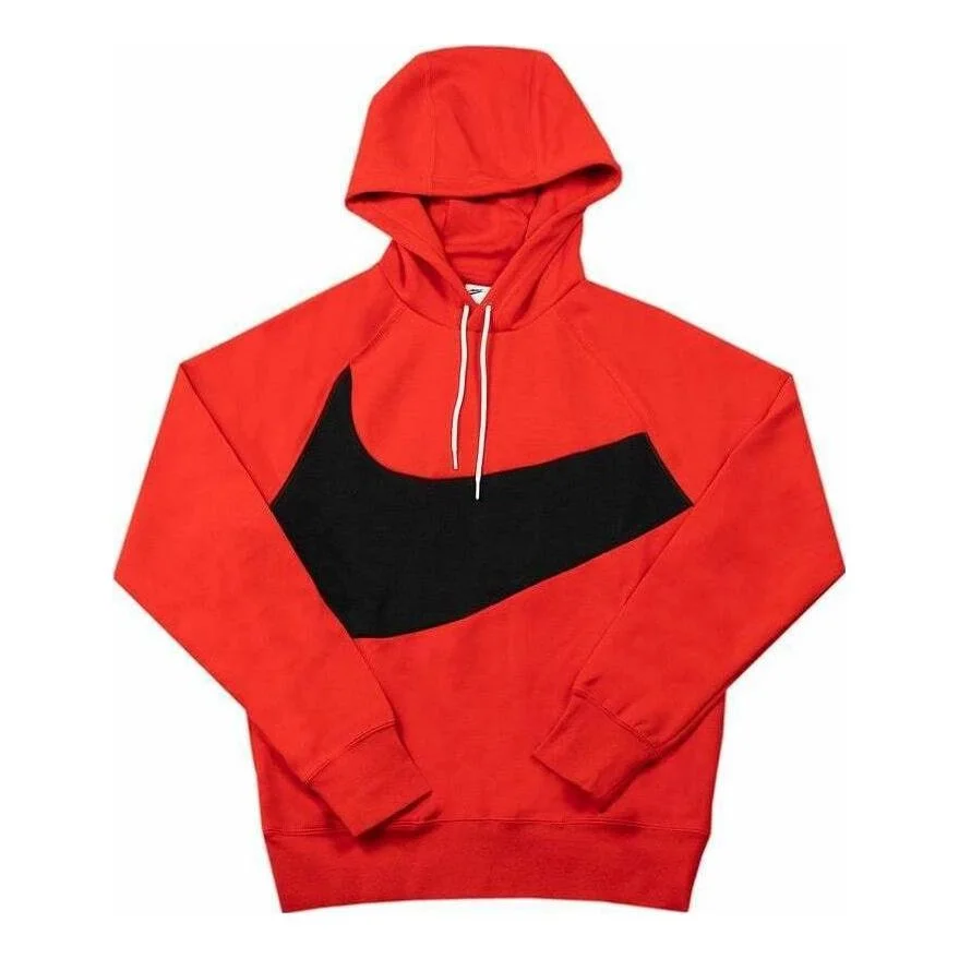 Nike Sportswear Swoosh Tech Fleece Pullover Hoodie 'University Red Black' DD8222-657 - 1