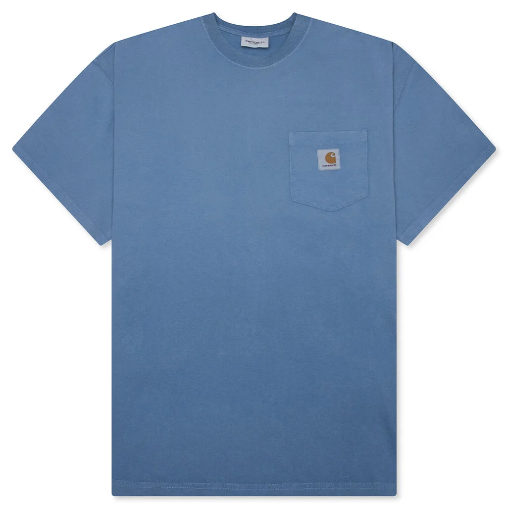 S/S HUDSON POCKET T-SHIRT - SORRENT CHALK WASH - 1