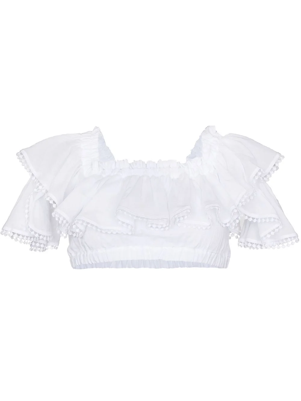 Cata off-shoulder crop top - 1