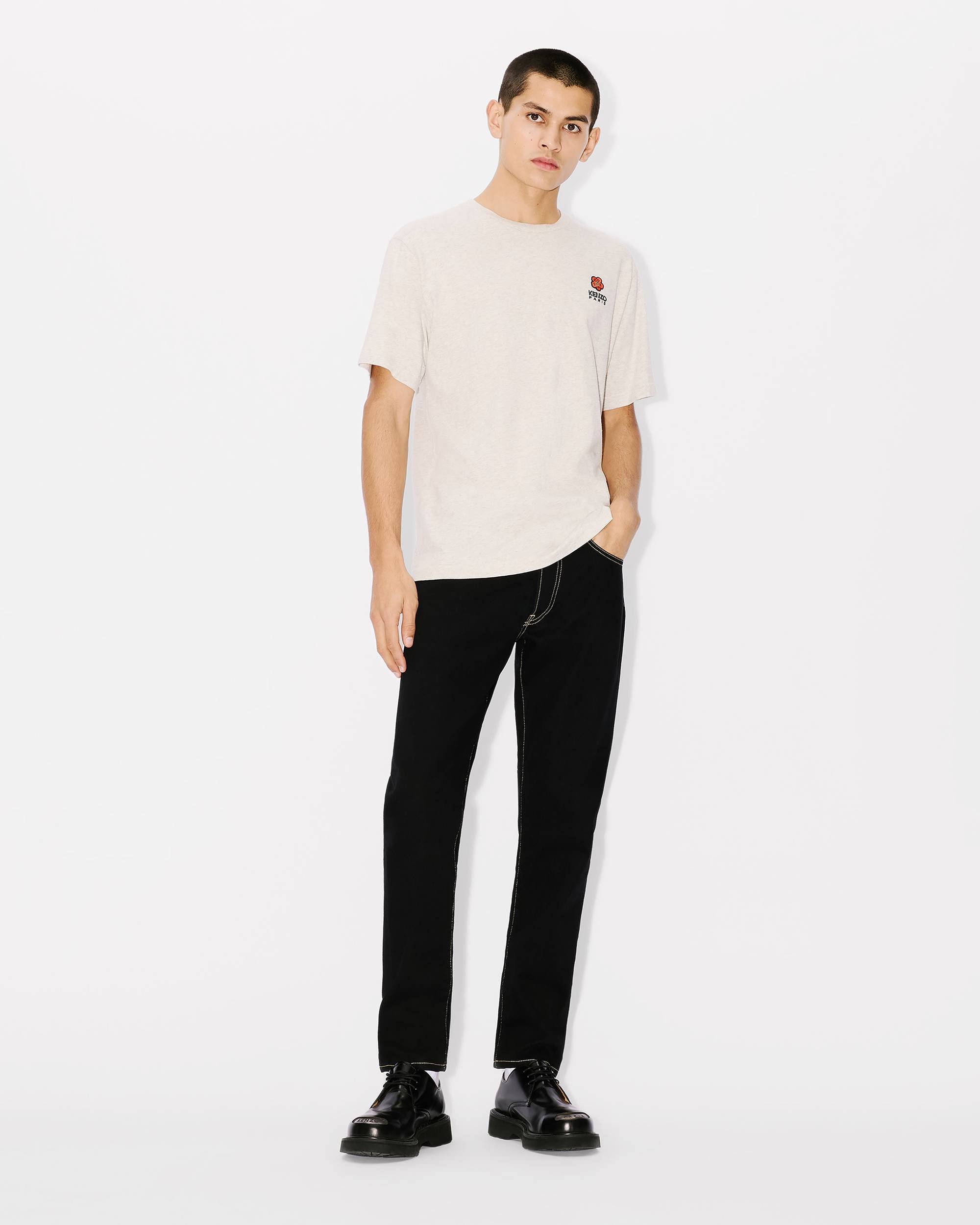 'KENZO Drawn Varsity' embroidered Bara slim-fit jeans - 5