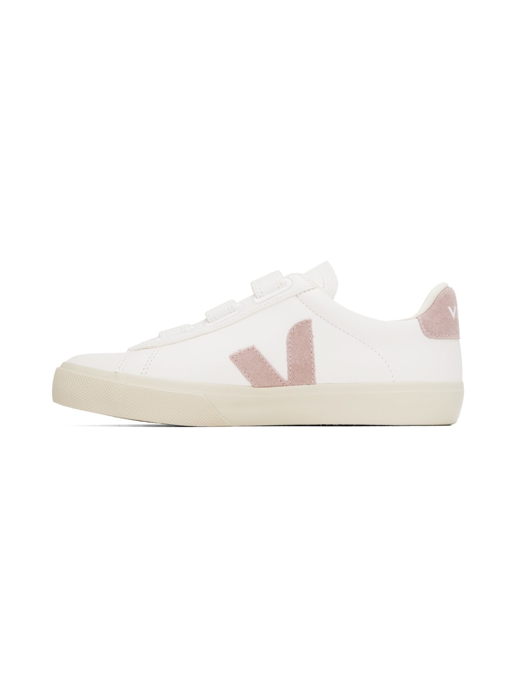 White & Pink Recife ChromeFree Leather Sneakers - 3