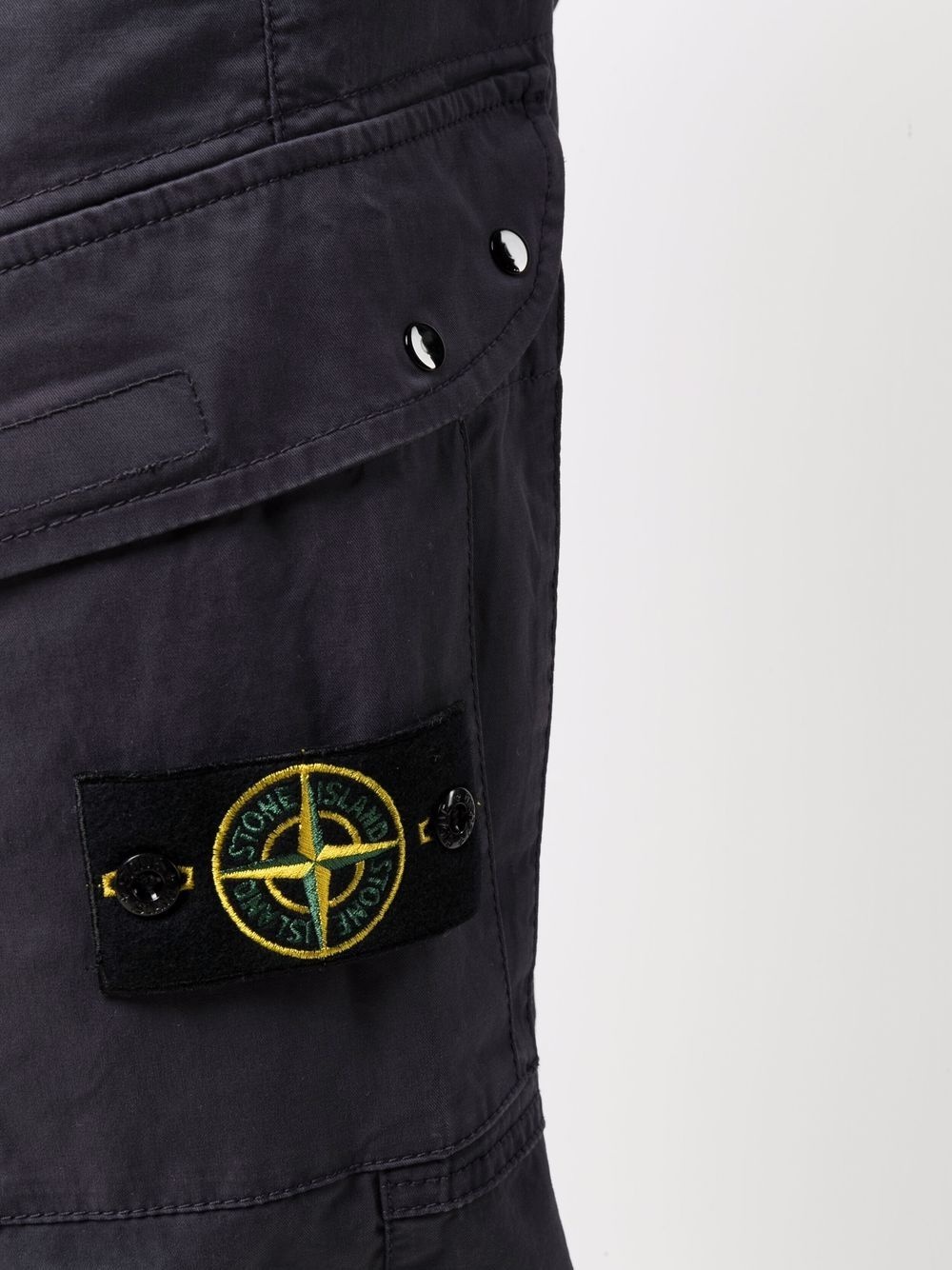 logo-patch utility trousers - 5