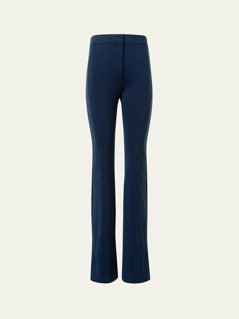 Faris Side-Stripe Techno Neoprene Bootcut Pants 1