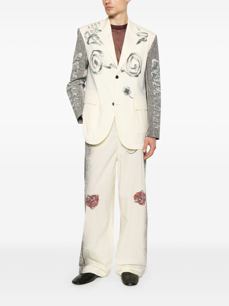 Jean Paul Gaultier multi-tattoo blazer outlook