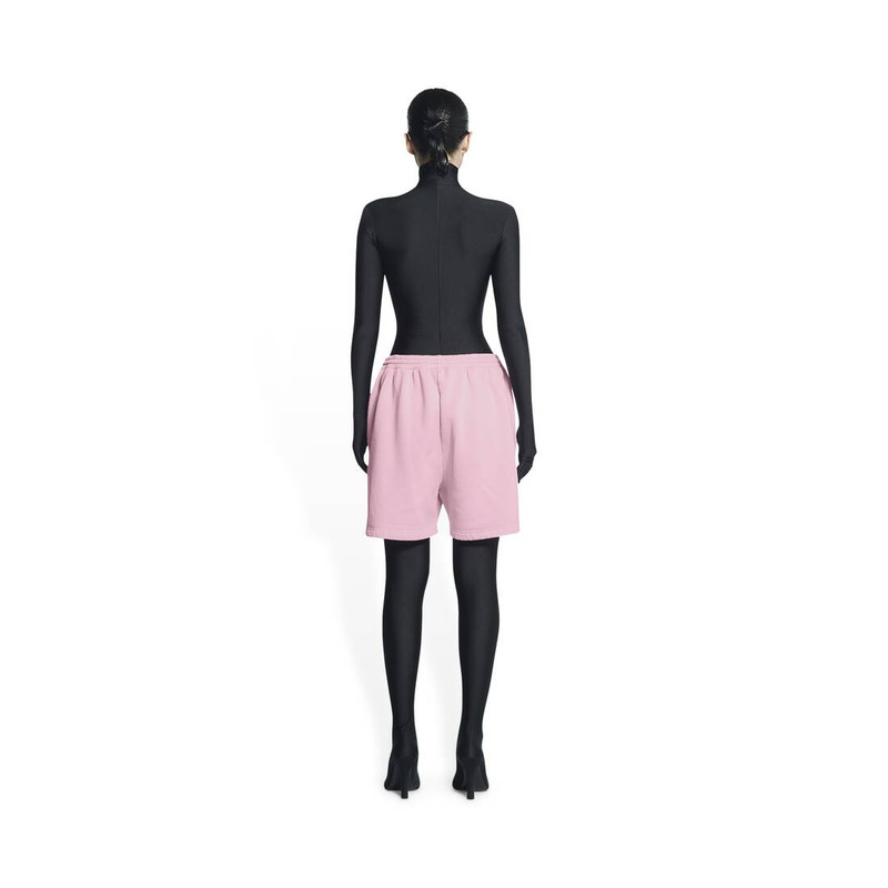 BALENCIAGA Men's Cities Saint Tropez Sweat Shorts in Pink outlook