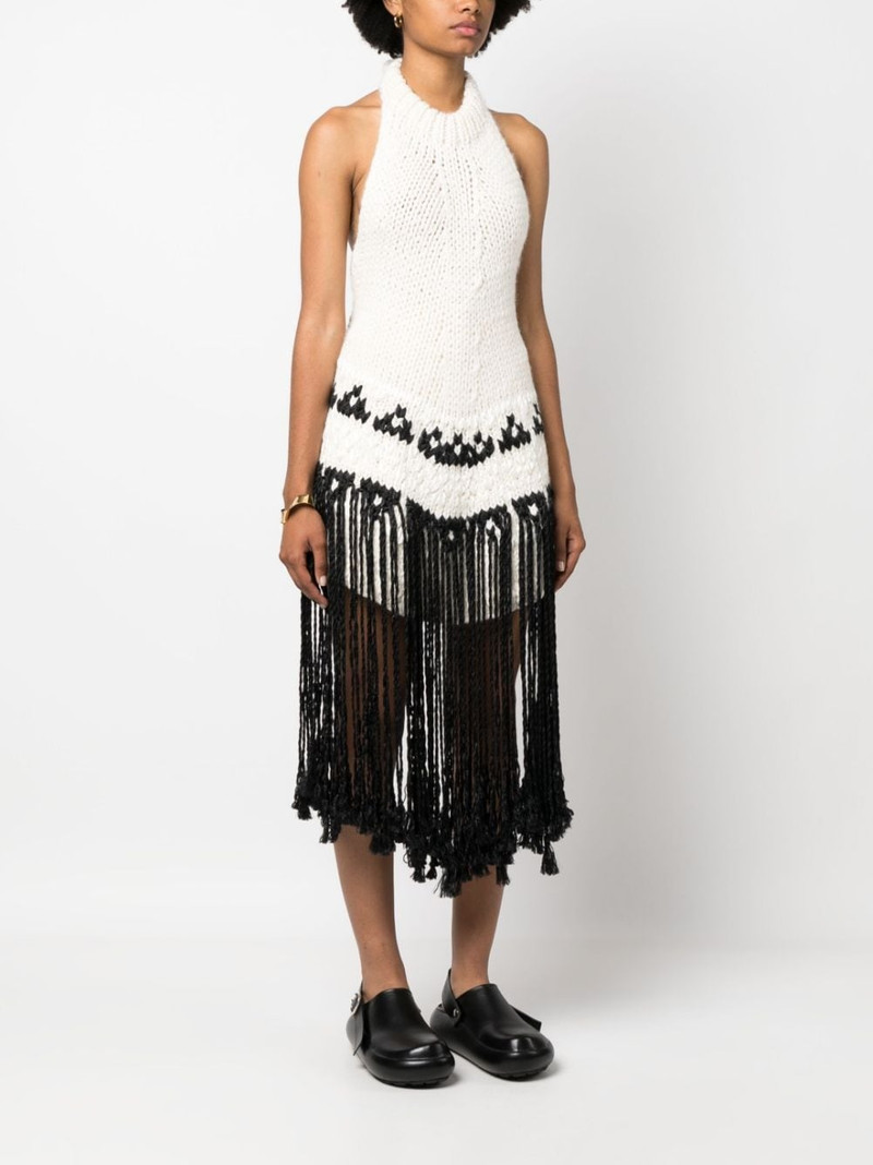fringed knit halterneck top 3
