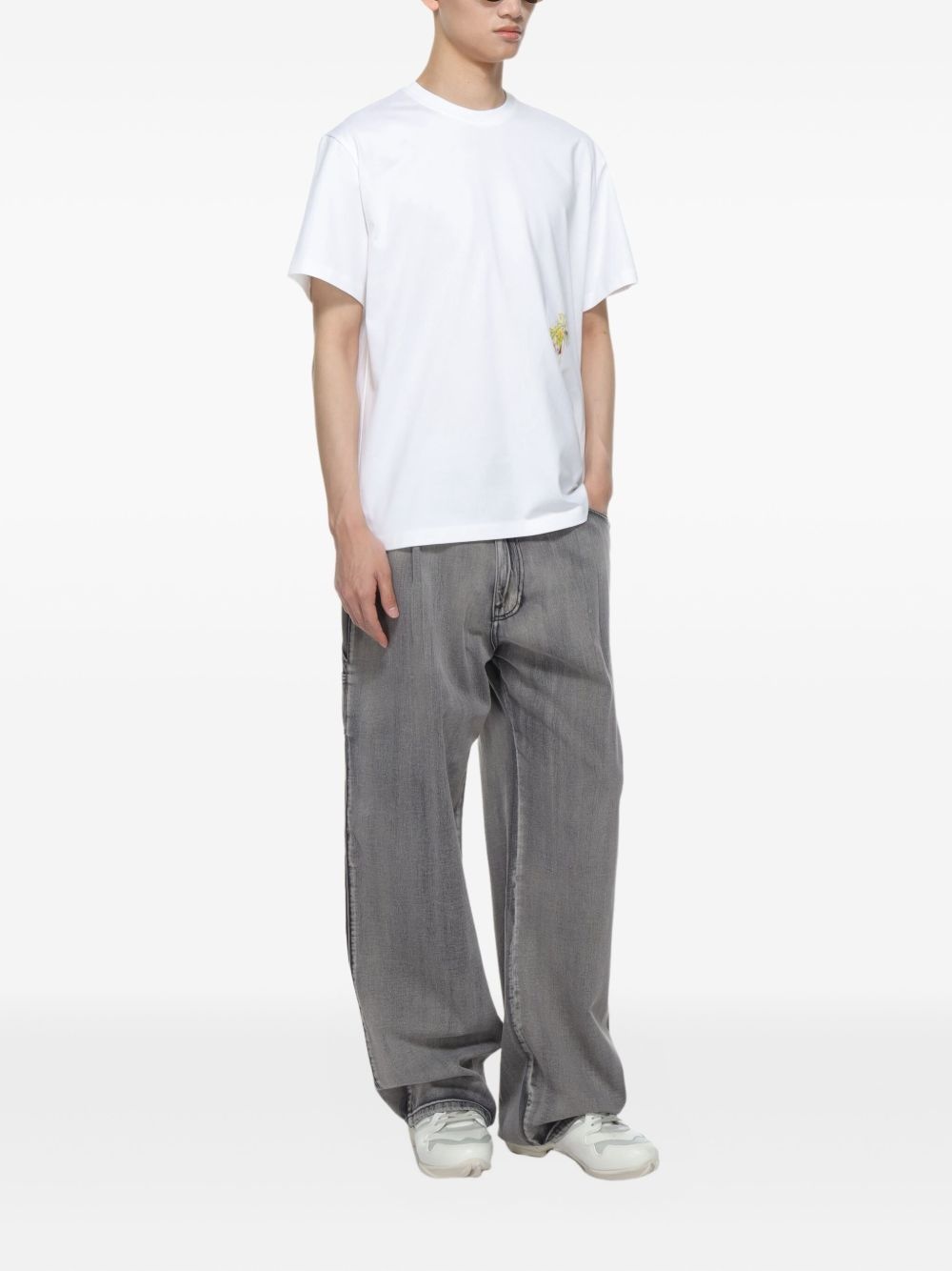 illustration-print T-shirt - 3