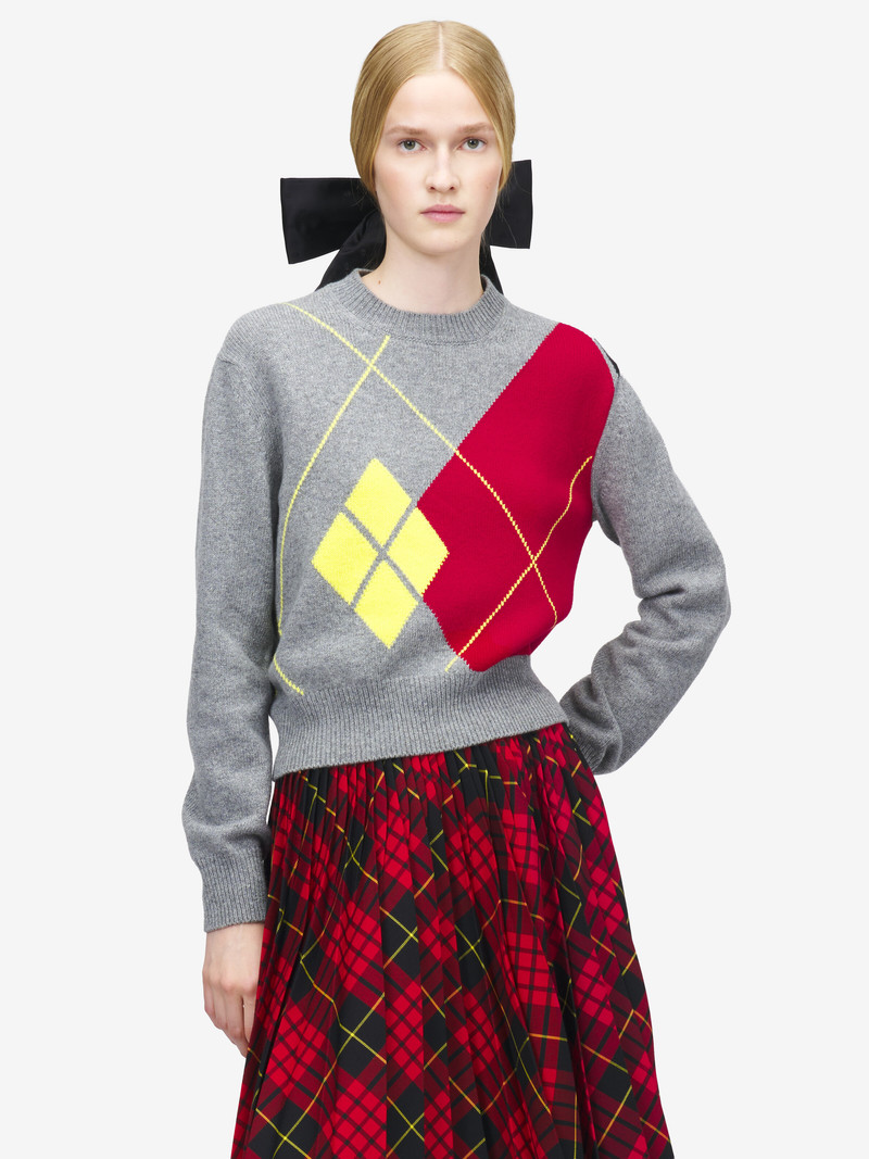 Alexander McQueen Argyle Crew Neck Jumper outlook
