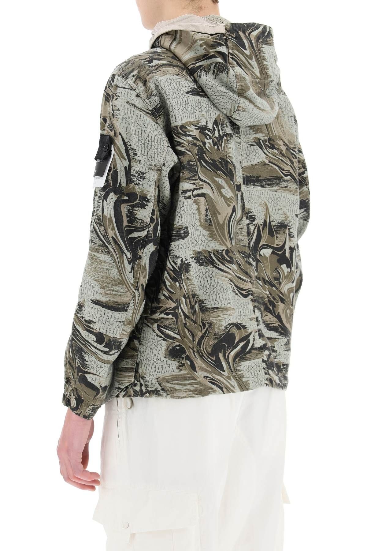 PRINTED JACKET IN LINEN CORDURA-TC - 4