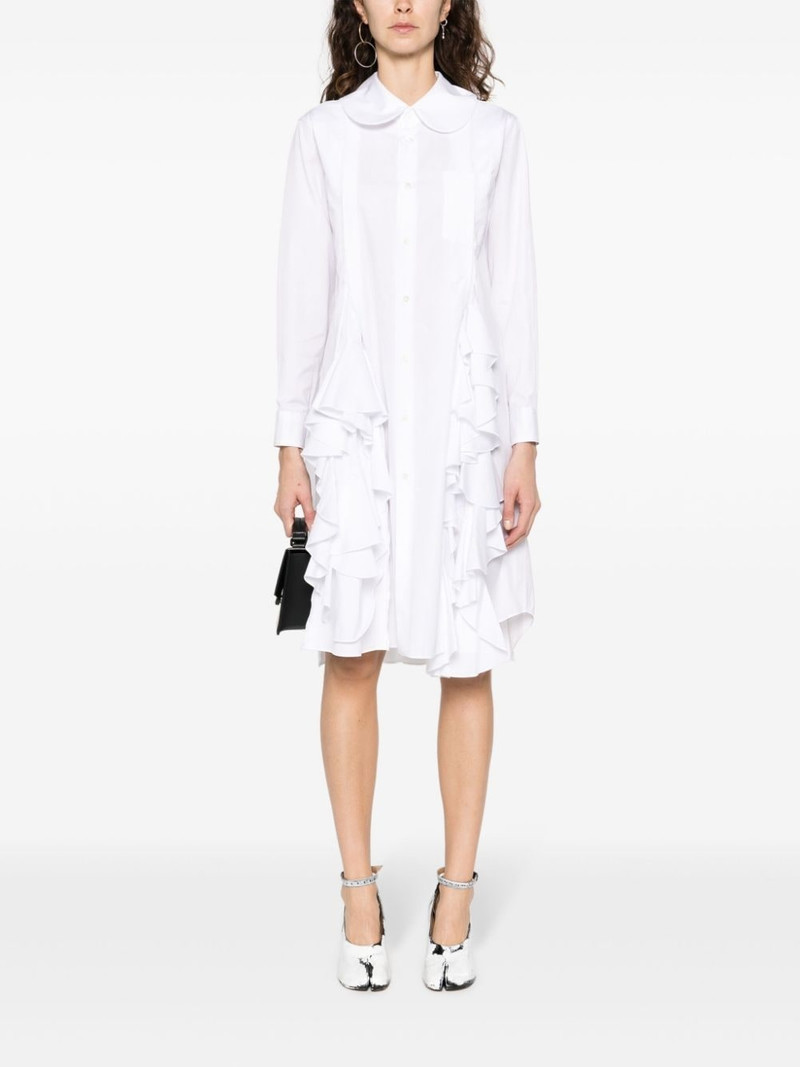 Comme des Garçons Comme des Garçons ruffled bib-collar midi dress outlook