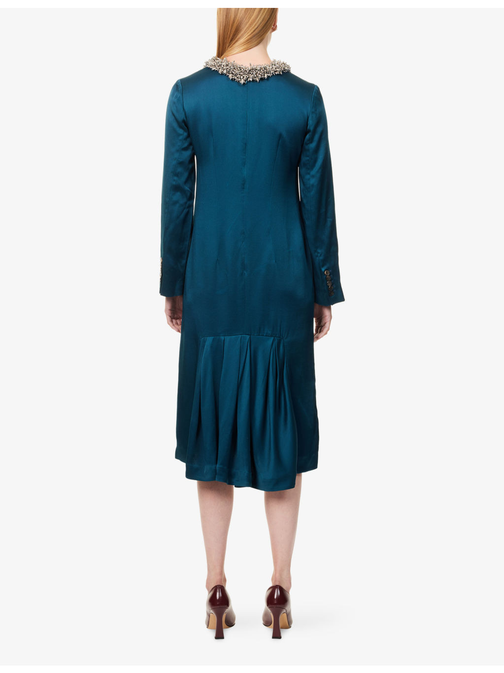 Danora Crystal-Embellished Woven Midi Dress - 4