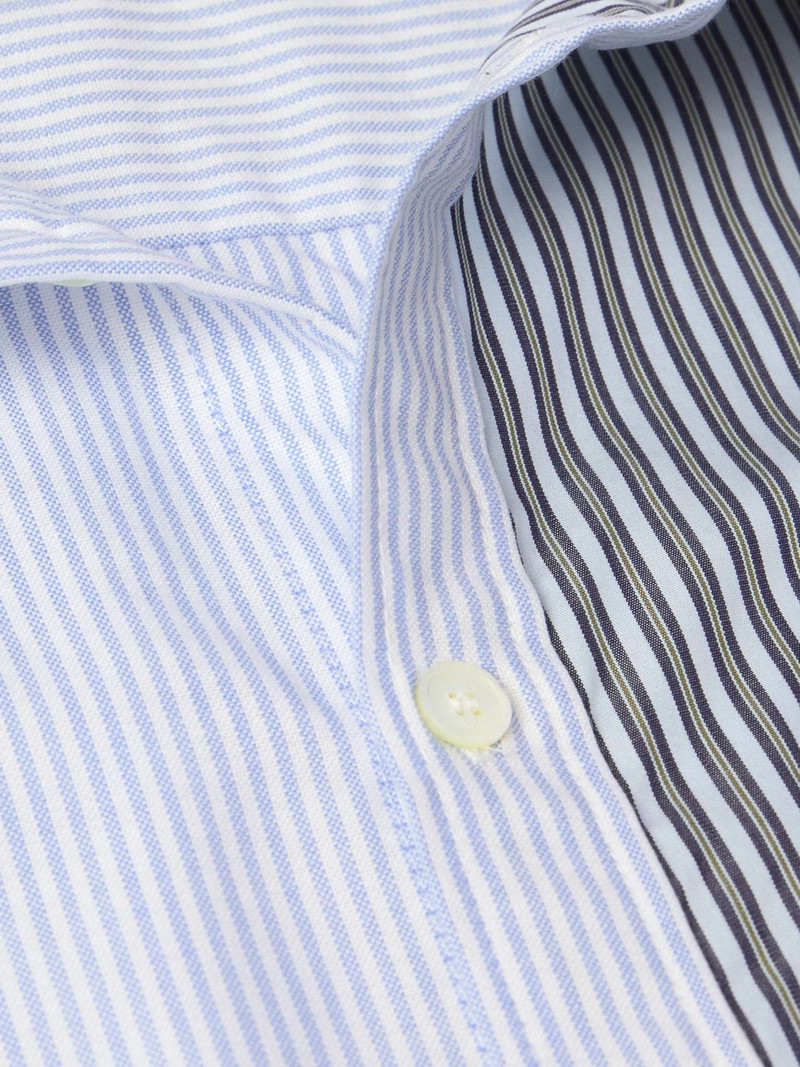Erwann Logo-Embroidered Striped Cotton Shirt 5
