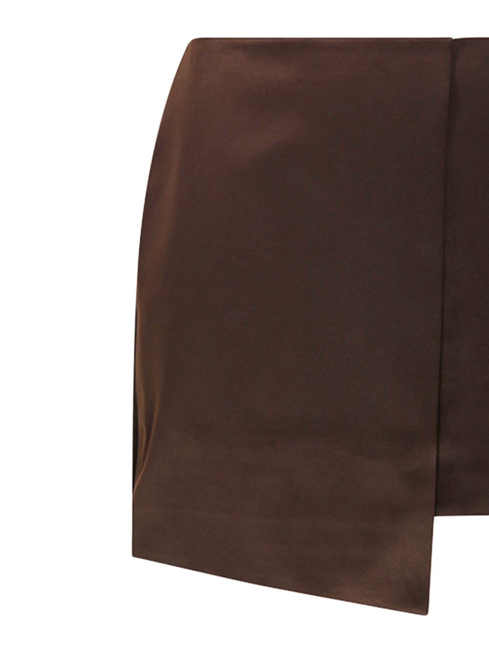 Raye asymmetric satin mini skirt - 4