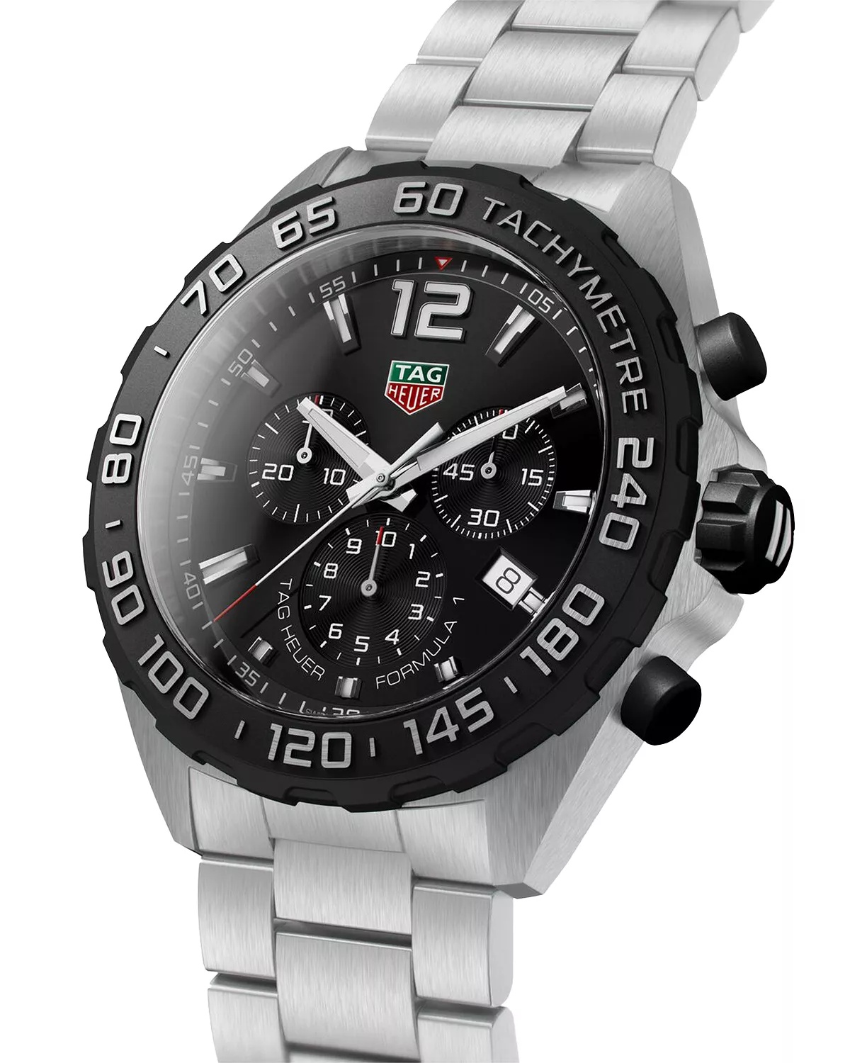 Formula 1 Quartz Men's Black Steel Chronograph, 43mm - 3