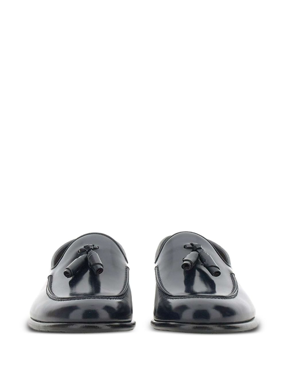 tassel leather loafers - 3