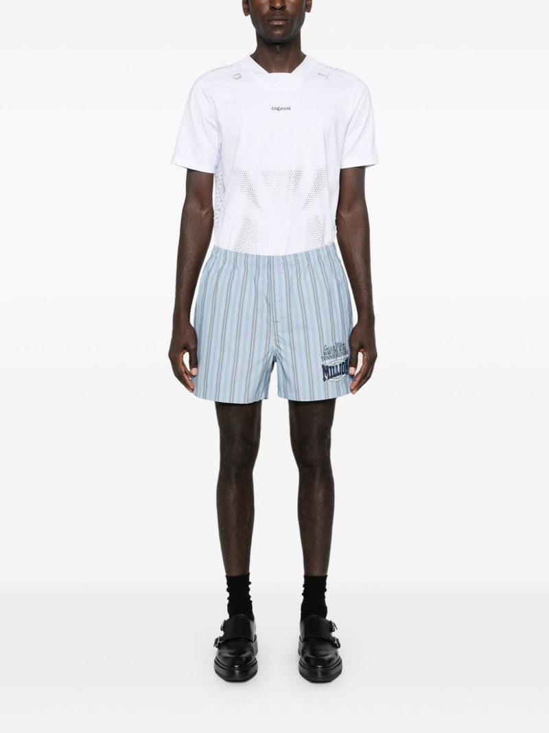 Martine Rose x Tommy Jeans logo-print striped shorts outlook