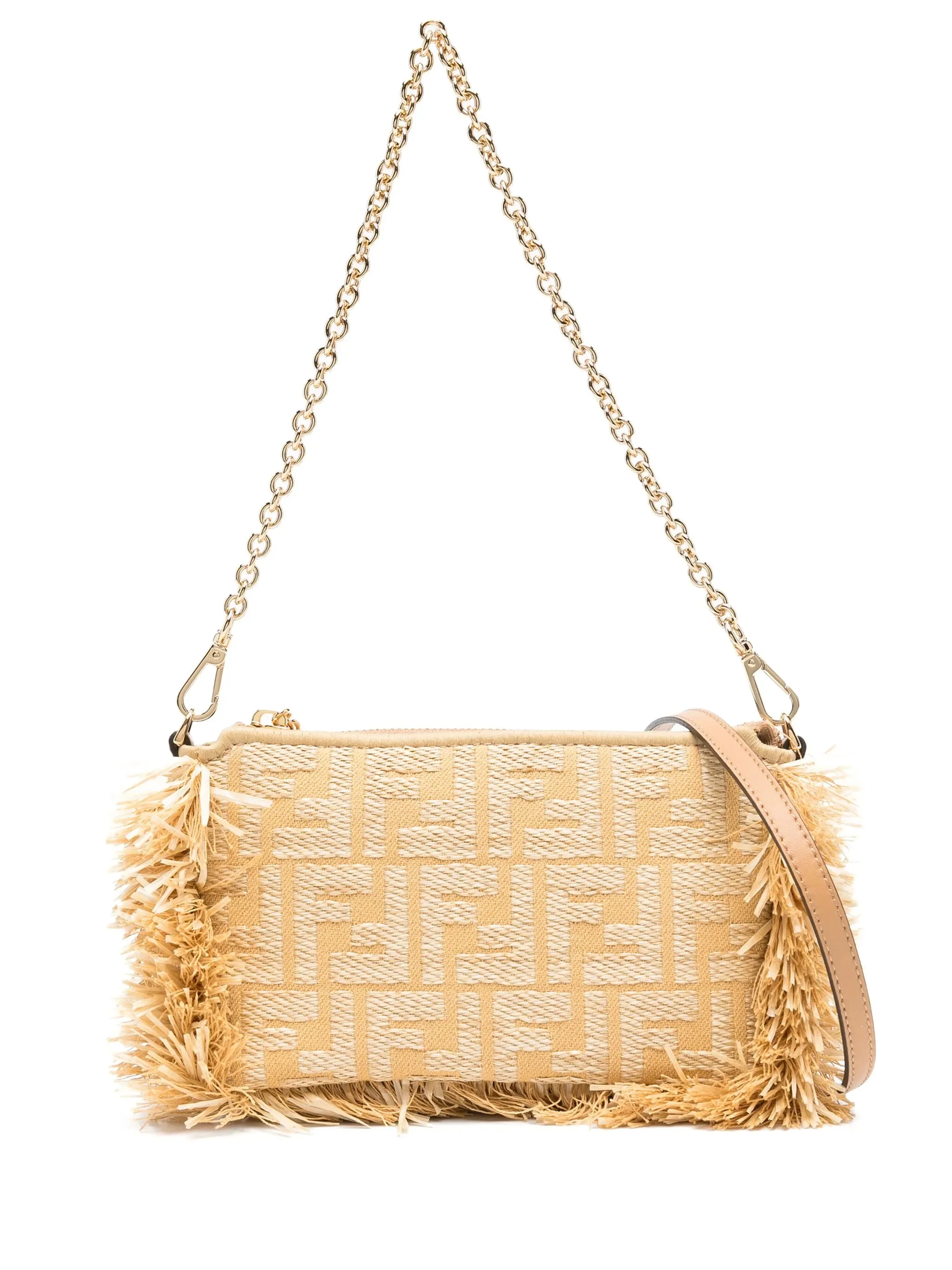 Fendi Baguette Fringe-detail Clutch Bag - 1