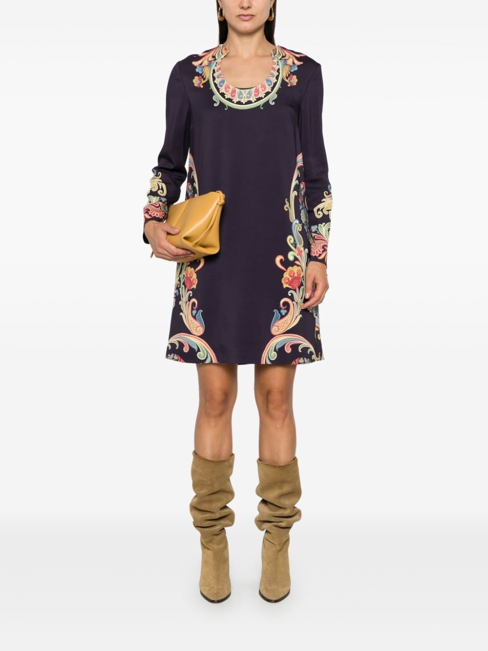floral-print midi dress - 2