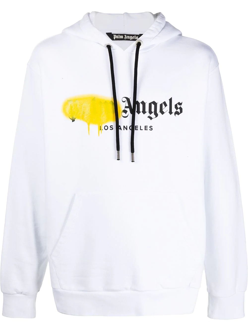 logo print cotton hoodie - 1