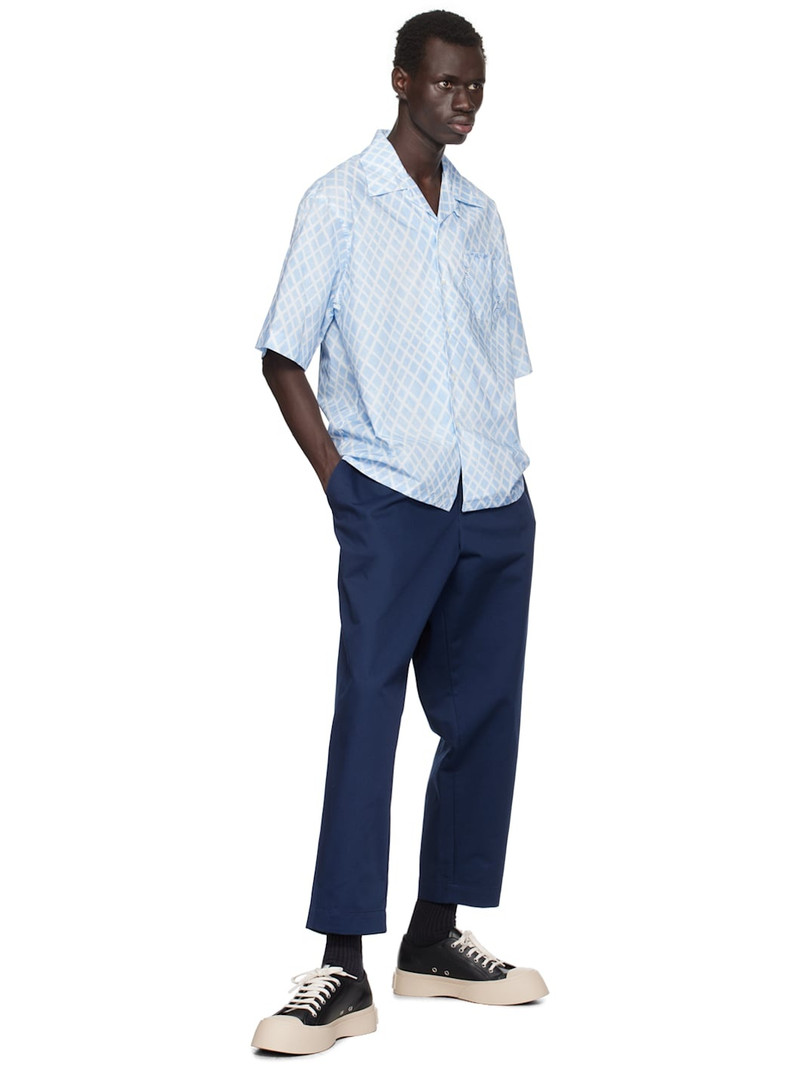 Marni Blue & White Check Shirt outlook