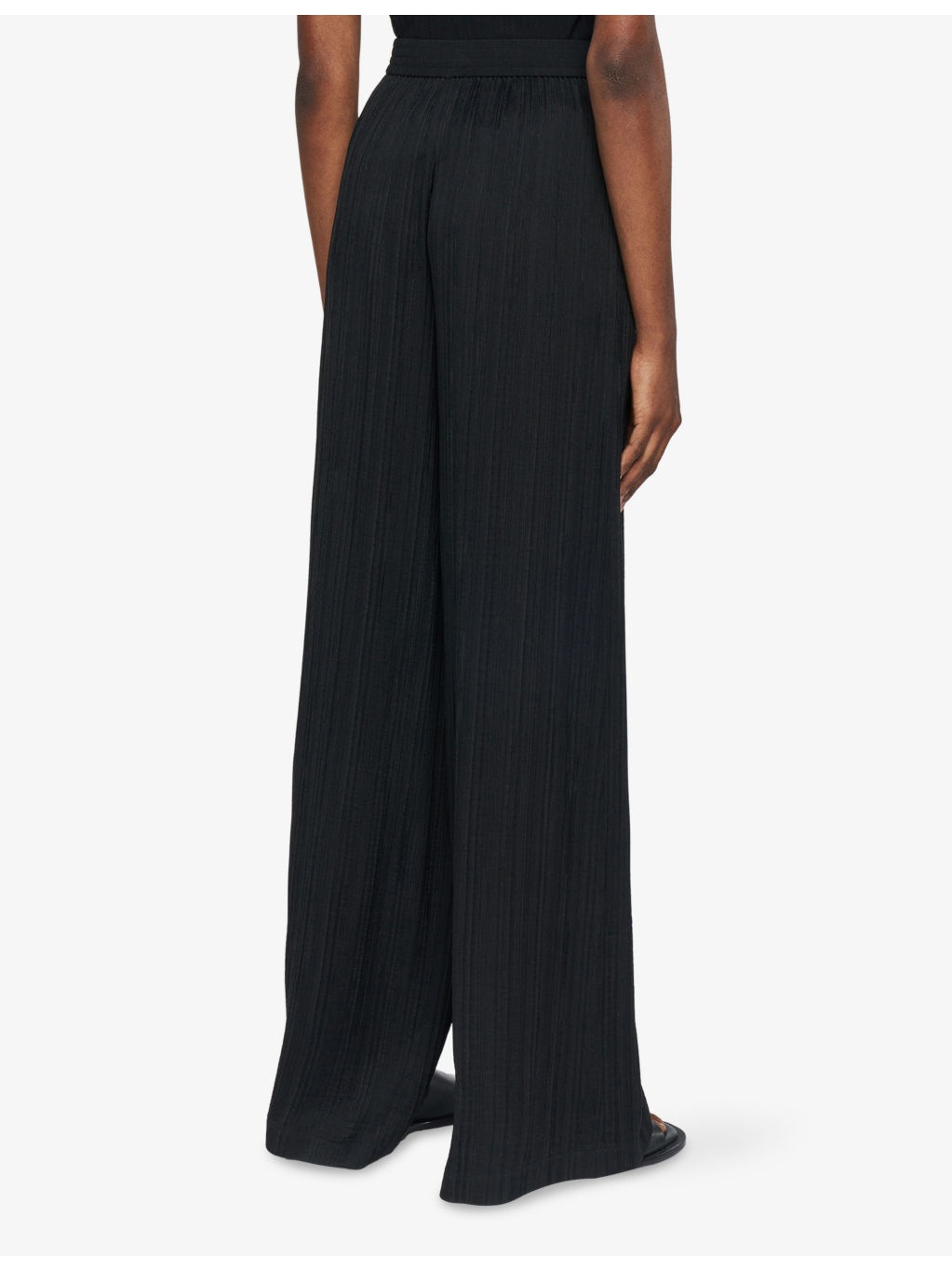 Mawn Wide-Leg Mid-Rise Viscose and Silk-Blend Trousers - 3