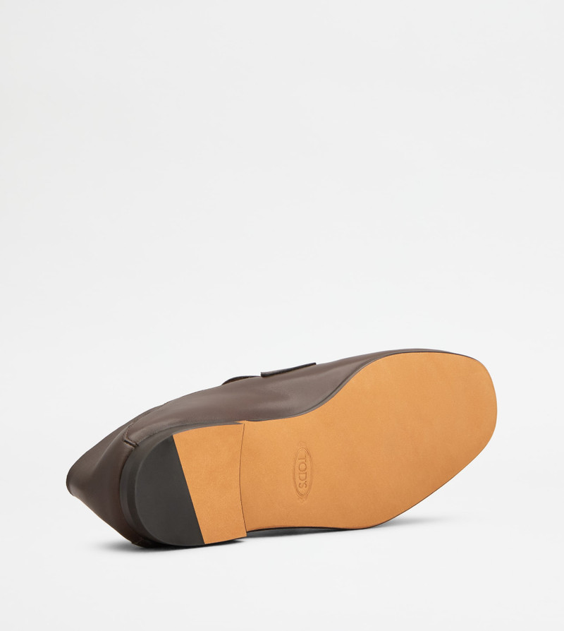 LOAFERS IN LEATHER - BROWN 4