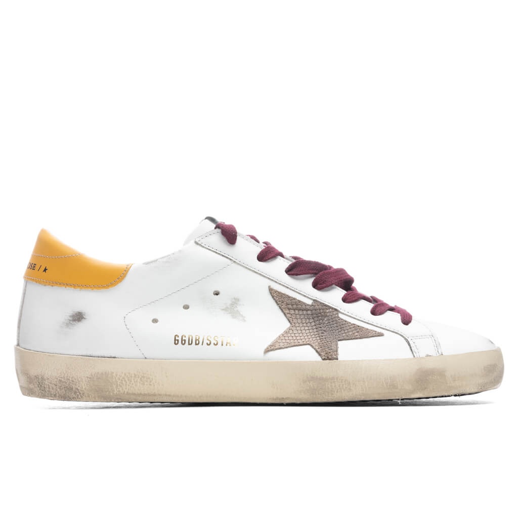 GOLDEN GOOSE SUPER-STAR SNEAKERS - WHITE/BEIGE/GOLDEN GLOW - 1