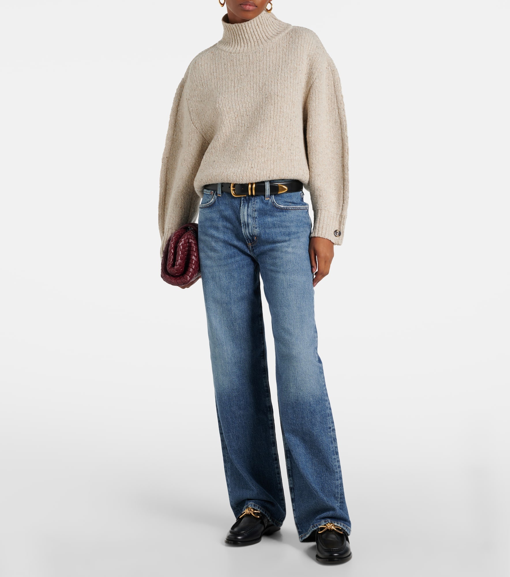Harper mid-rise wide-leg jeans - 2