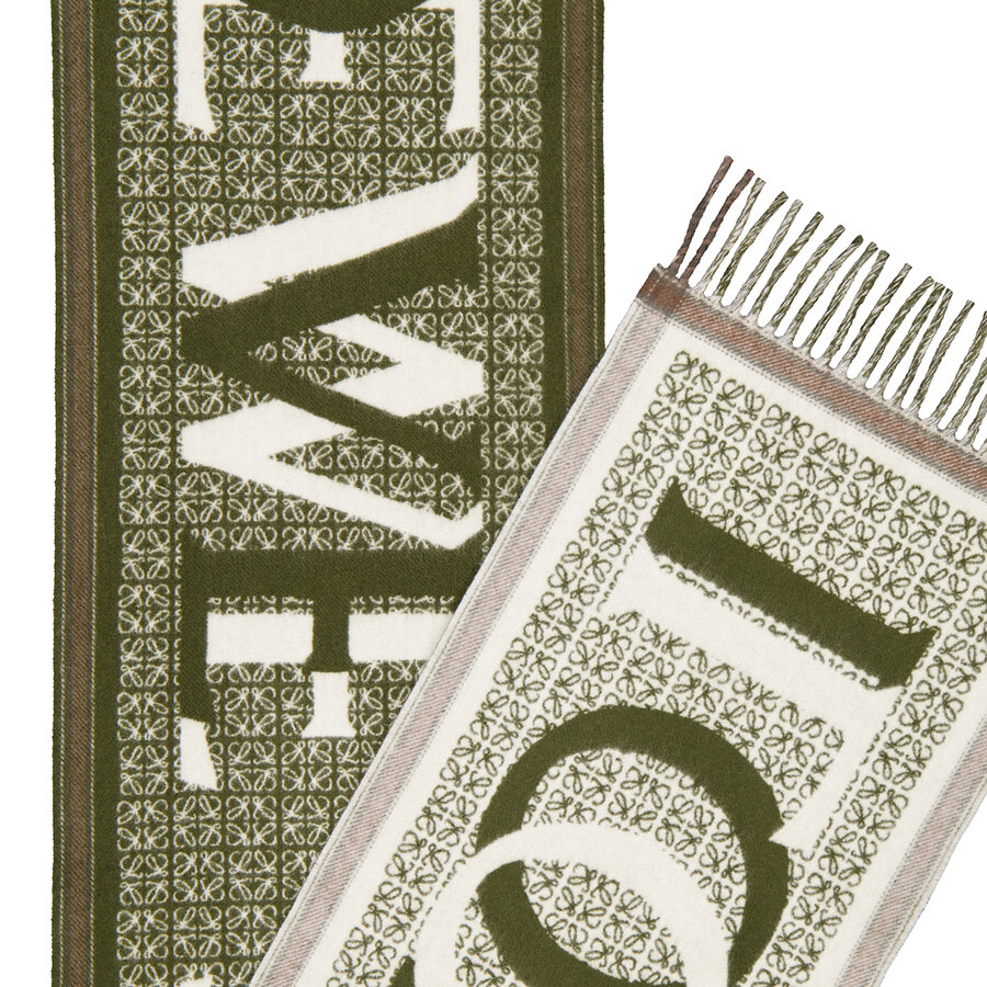 Loewe Wool And Cashmere Love Scarf - 2