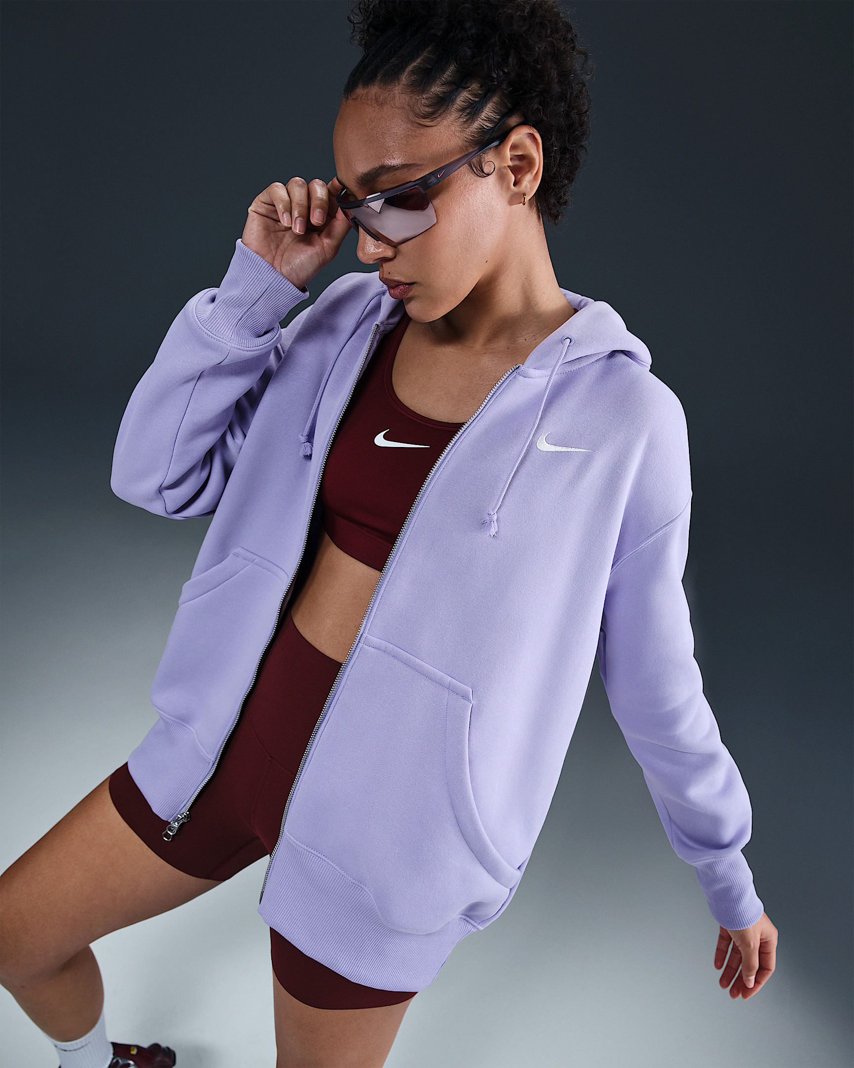 Nike Sportswear Phoenix Fleece Women's Oversized Full-Zip Hoodie - 3